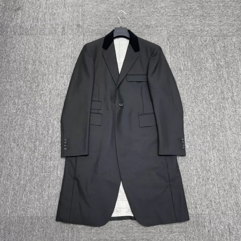 Thom Browne Thom Browne Wool Coat with Embroidery - dmc Size US L / EU 52-54 / 3 - 1 Thumbnail