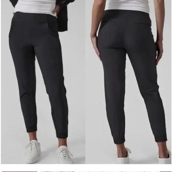 Athleta Athleta Brooklyn Women's Black Jogger Pants Size 25" / US 0 / IT 36 - 1 Thumbnail