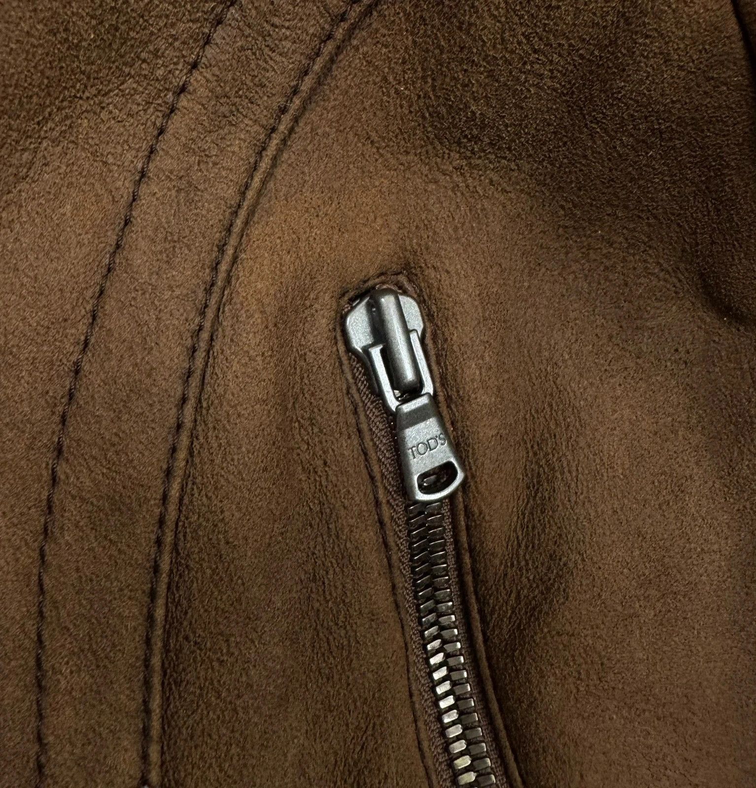 Tod's Tod’s Genuine Leather Shearling Biker Jacket size 44 Size M / US 6-8 / IT 42-44 - 20 Thumbnail