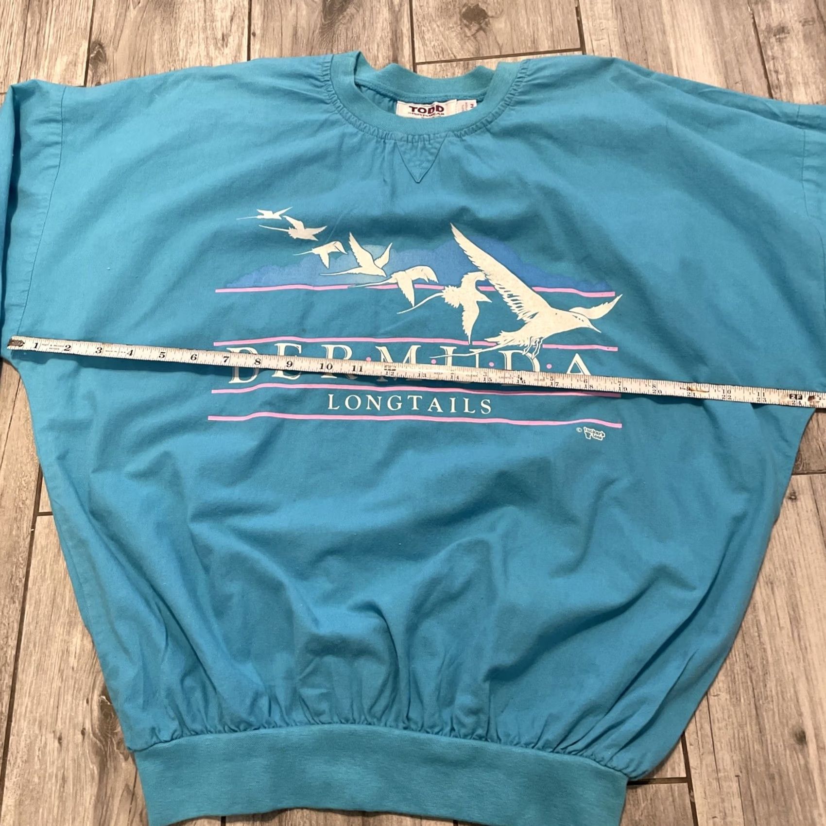 Altea VINTAGE TODD SPORTSWEAR Shirt Men S/M Teal Bermuda Longtails 80s 90s Casual Embroidered Size US S / EU 44-46 / 1 - 6 Thumbnail
