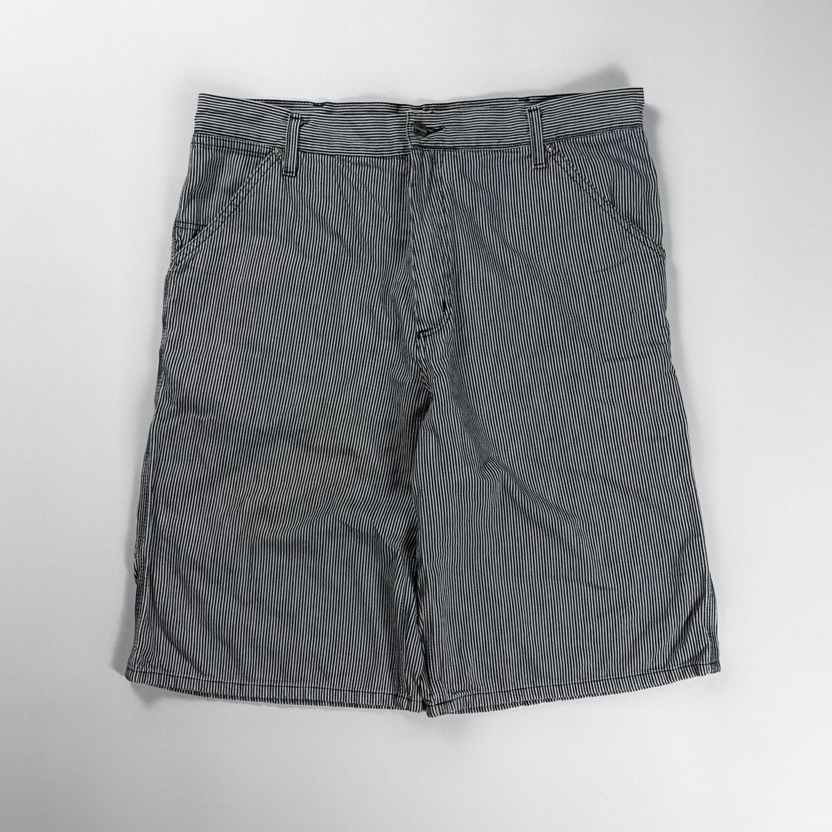 Carhartt Carhartt Single Knee Bermuda Striped Shorts Vintage Size US 34 / EU 50 - 2 Thumbnail