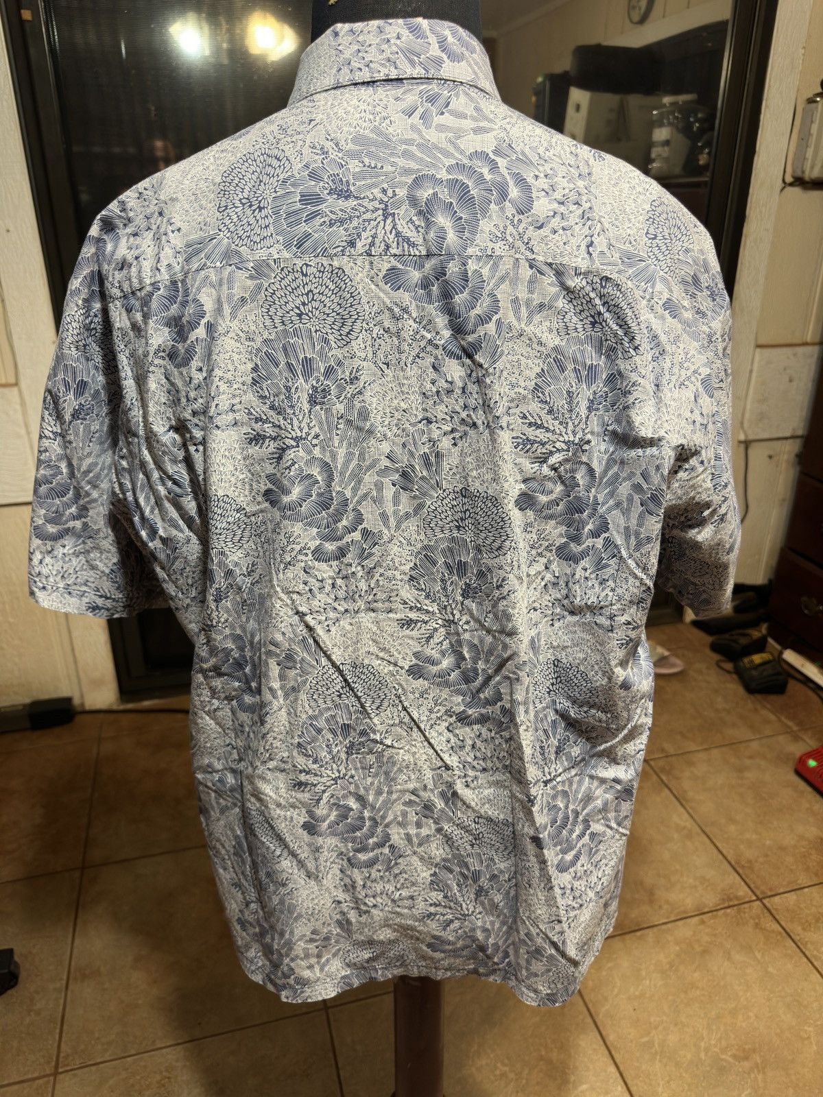 Tori Richard PreOwned Tori Richard Hawaiian Print Blue Men's L Size US L / EU 52-54 / 3 - 2 Thumbnail