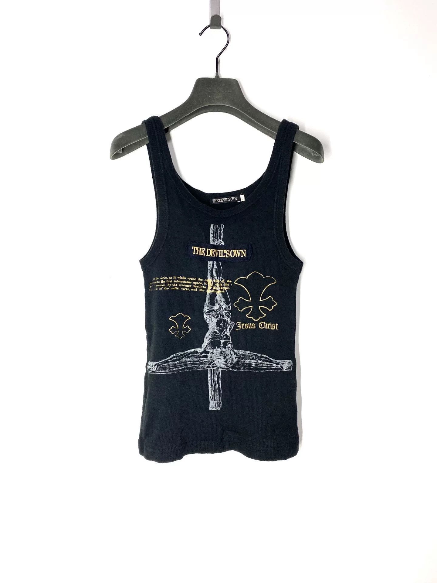 Other Thedevil Sown Ribbed Tank Top Size US XS / EU 42 / 0 - 1 Thumbnail