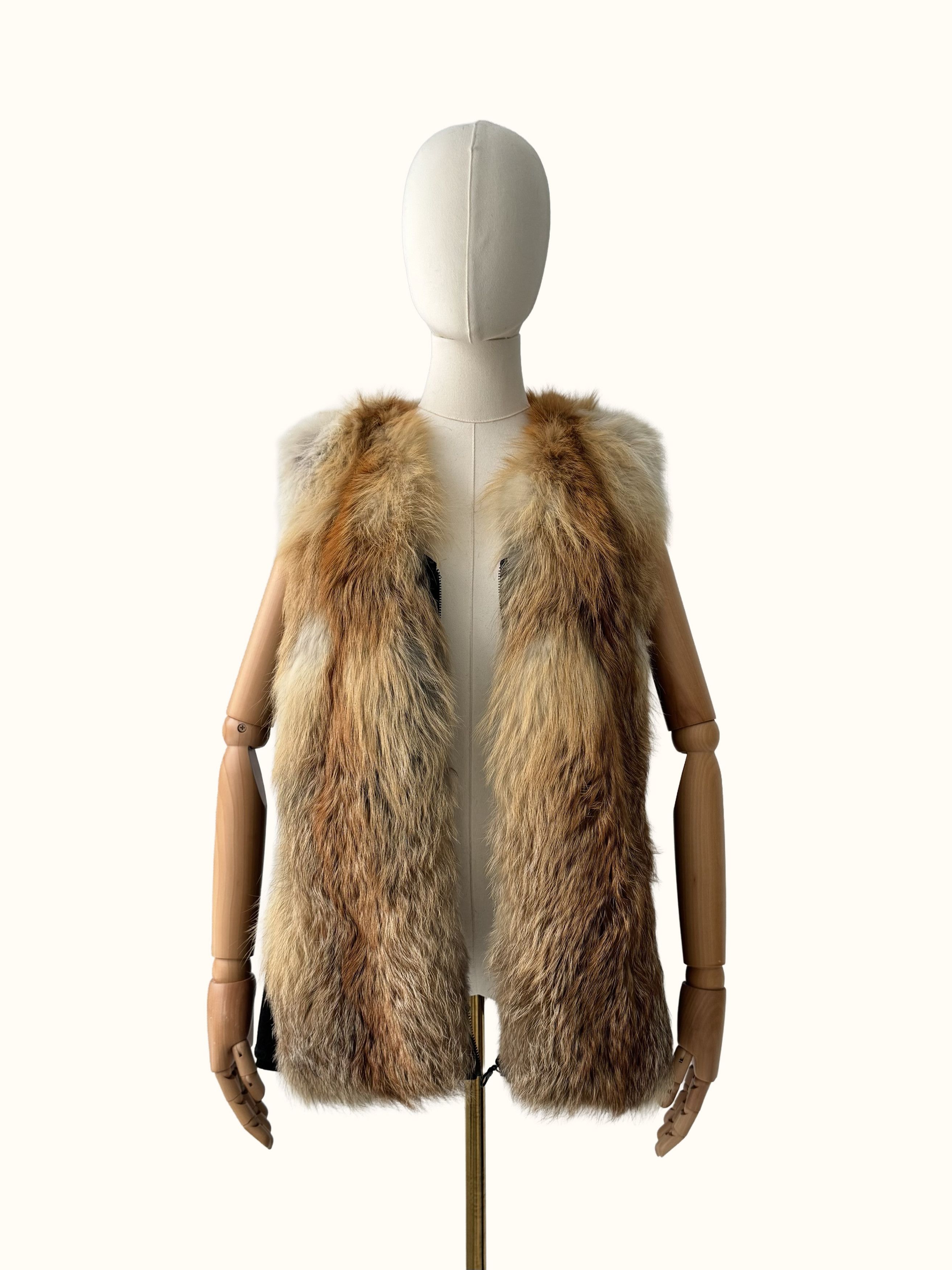 Vintage Vintage Real Fur Vest (B250)D15E2 Size S / US 4 / IT 40 - 3 Thumbnail