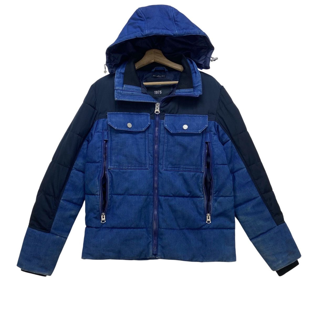 Zara Zara Man Original Denim Puffer Jacket Size US S / EU 44-46 / 1 - 2 Thumbnail
