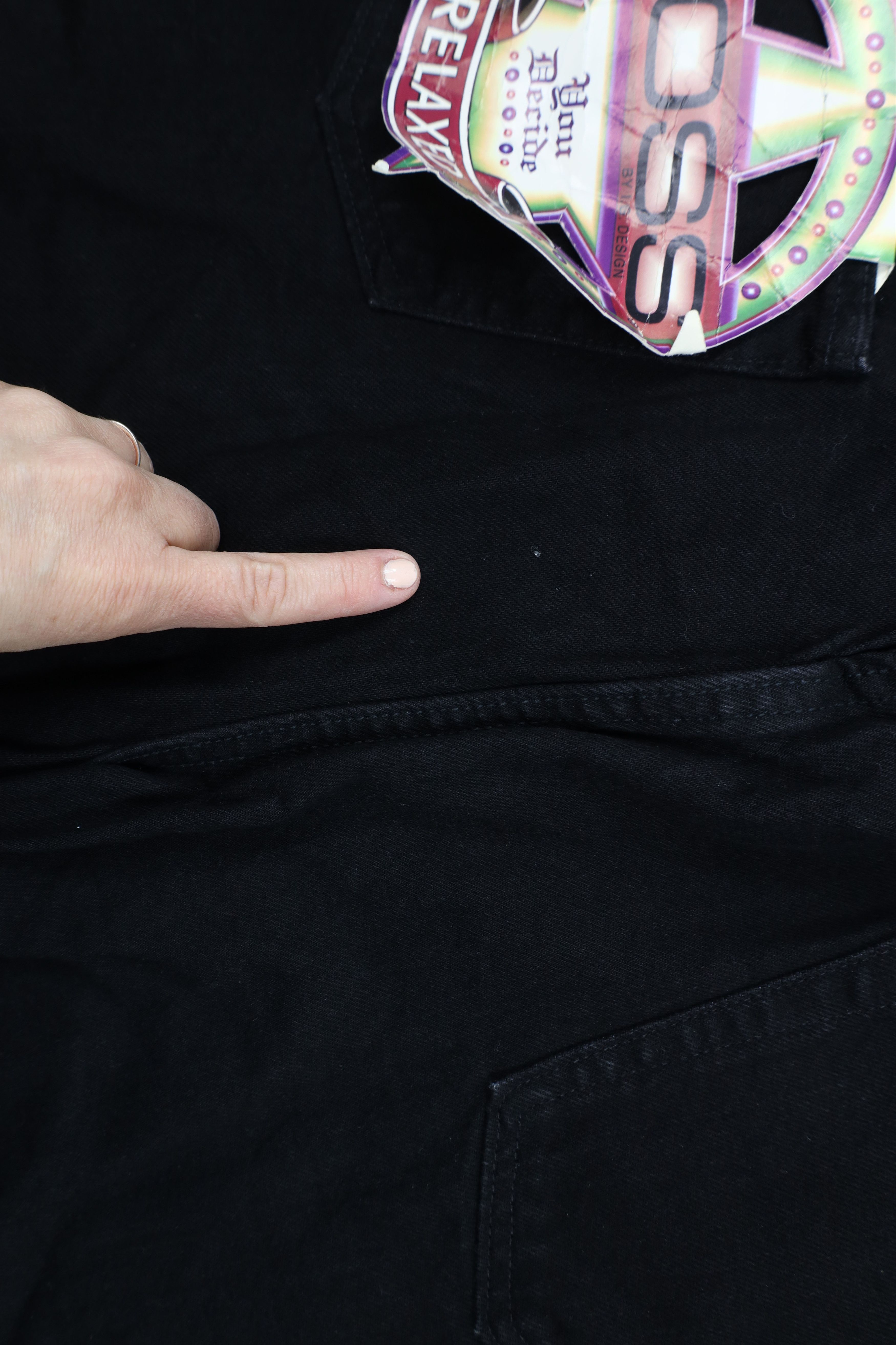 Vintage Deadstock Vintage 90s Boss Baggy Fit Denim Shorts Black USA Size US 40 / EU 56 - 16 Thumbnail