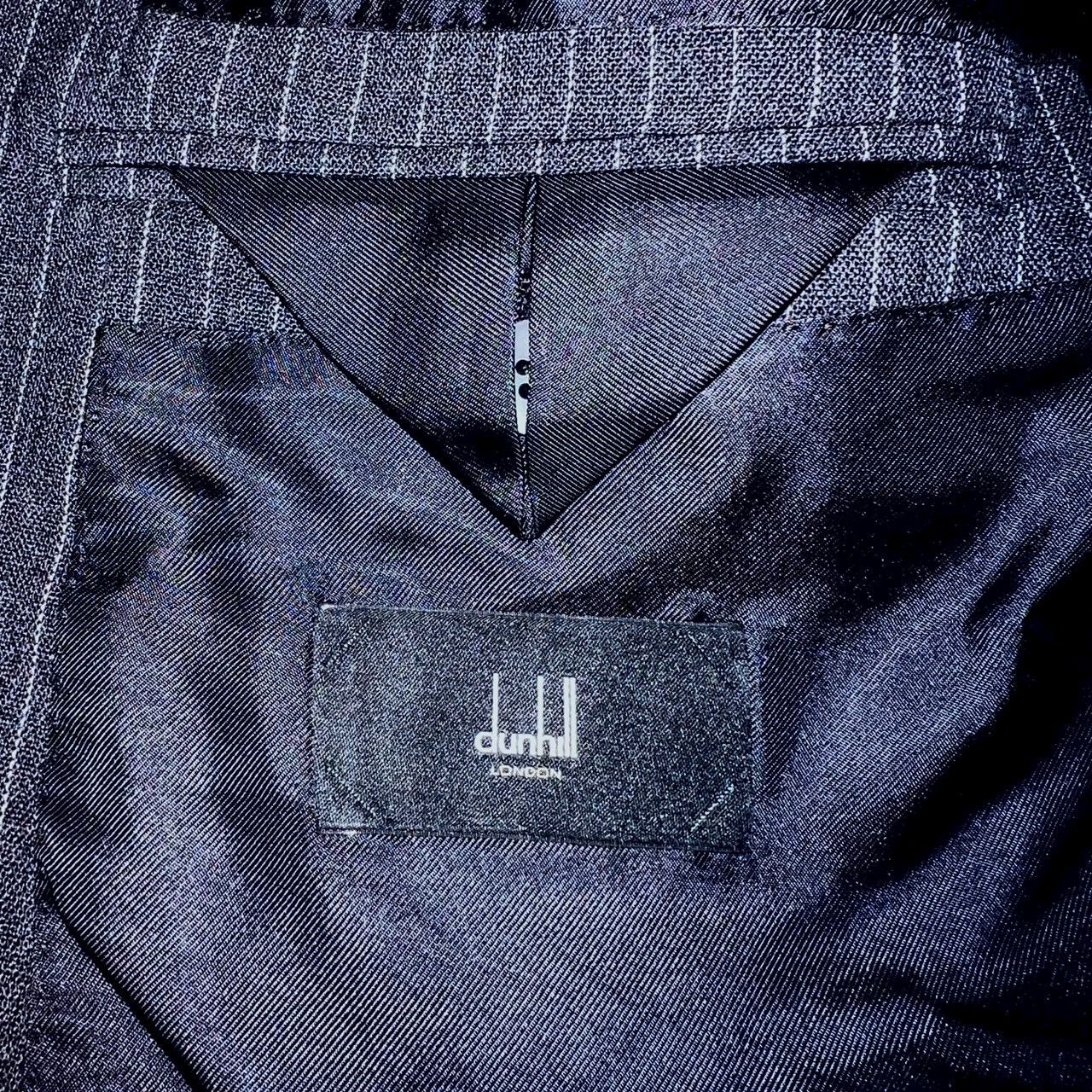 Alfred Dunhill $2700 DUNHIL wool pinstripe jacket gray/white Size 42R - 5 Thumbnail