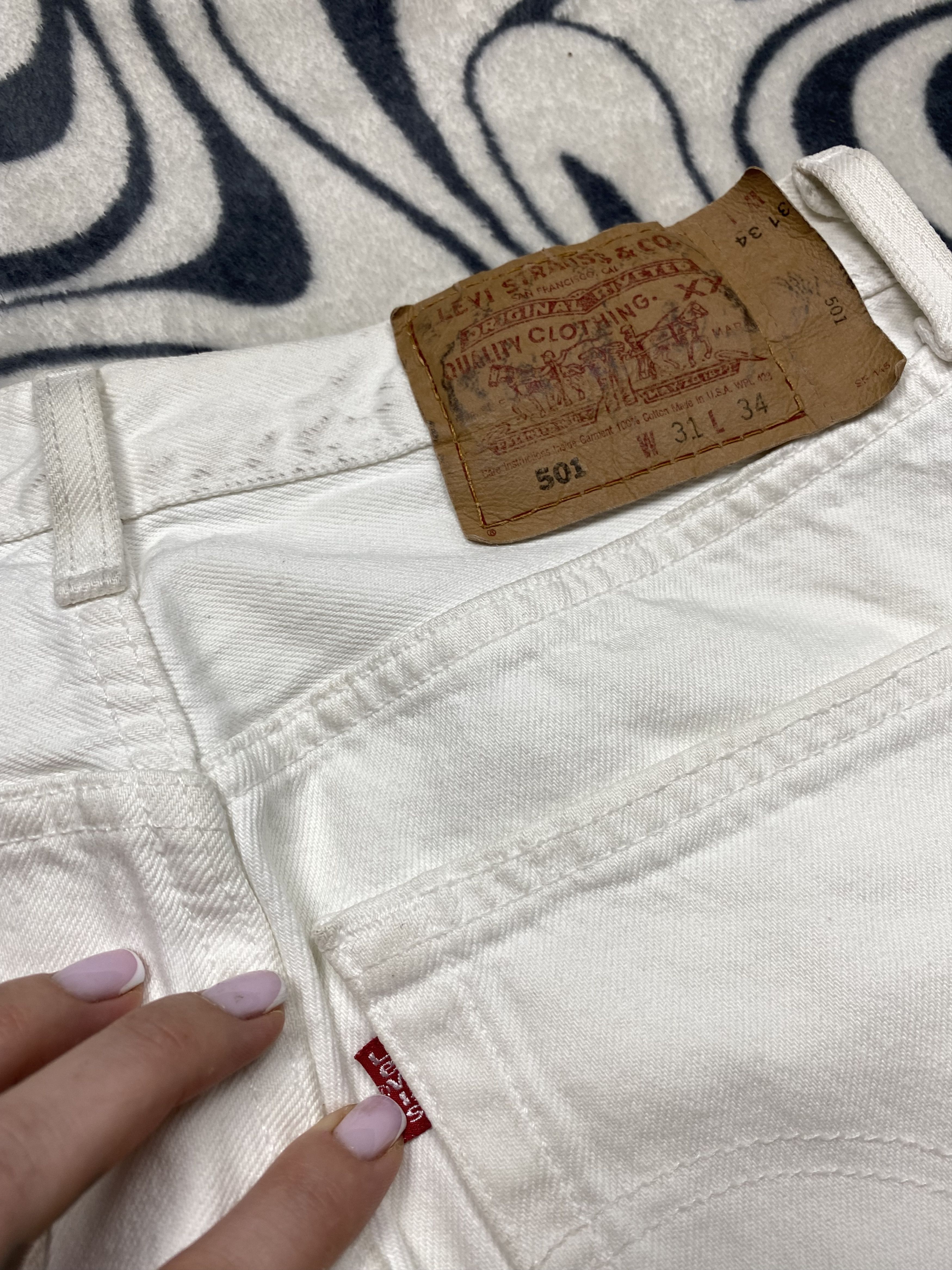 Levi's Levis 501 Vintage 90s Mens Denim Pants Made in USA Size US 31 - 2 Thumbnail