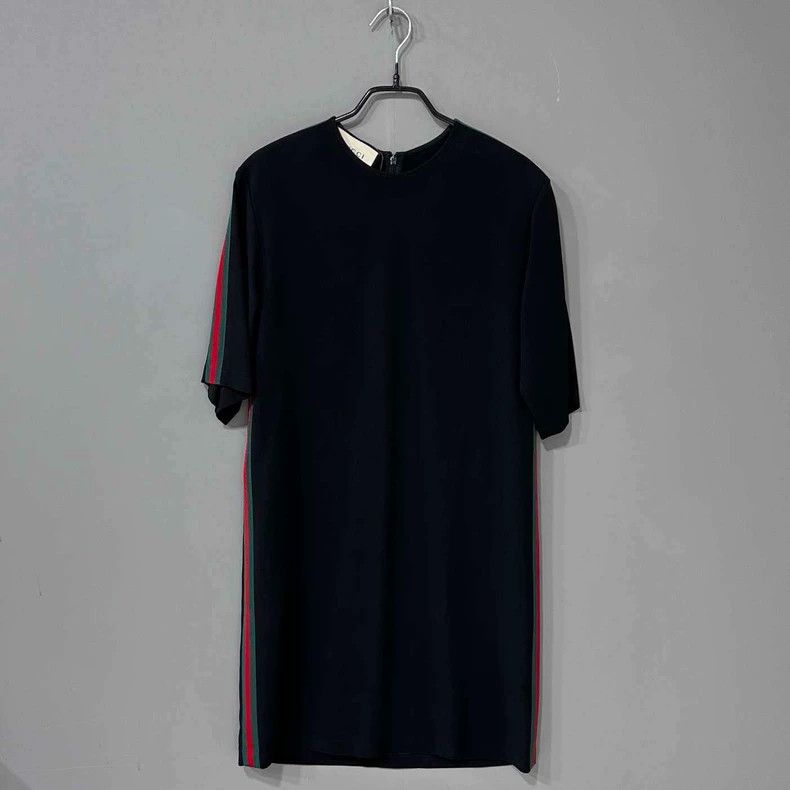 Gucci Red Green Stripe Dress by Gucci - dmc Size US 36 / EU 52 - 1 Thumbnail