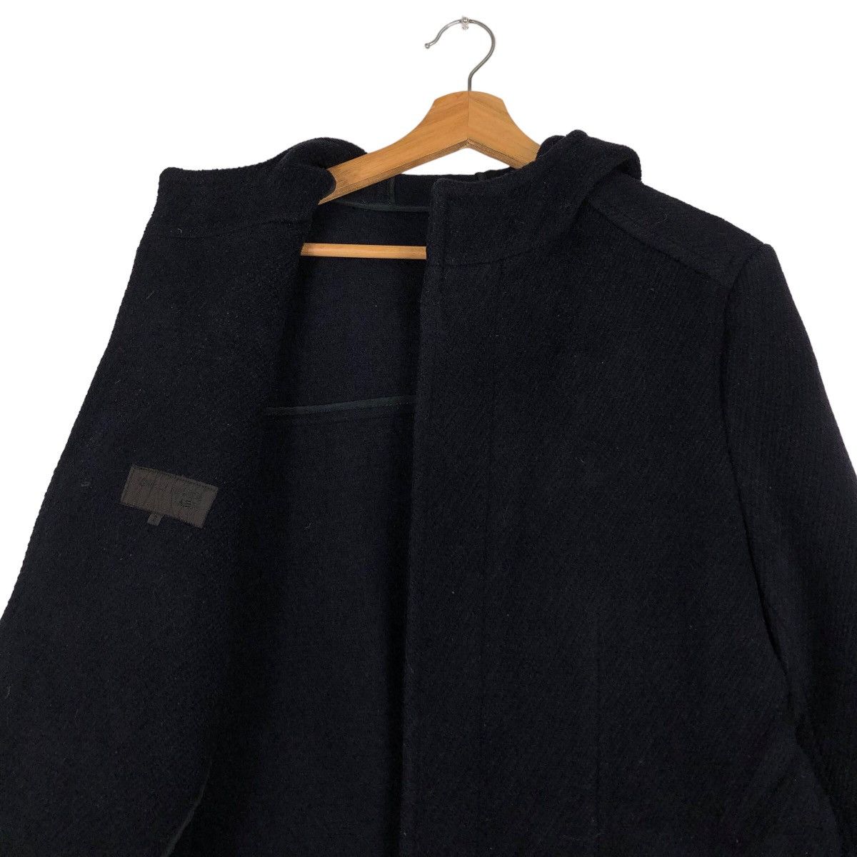 Comme Ca Ism 🔥Rich Black - Long Fly Coats Wool Jacket Comme Ca Ism Size US M / EU 48-50 / 2 - 11 Thumbnail