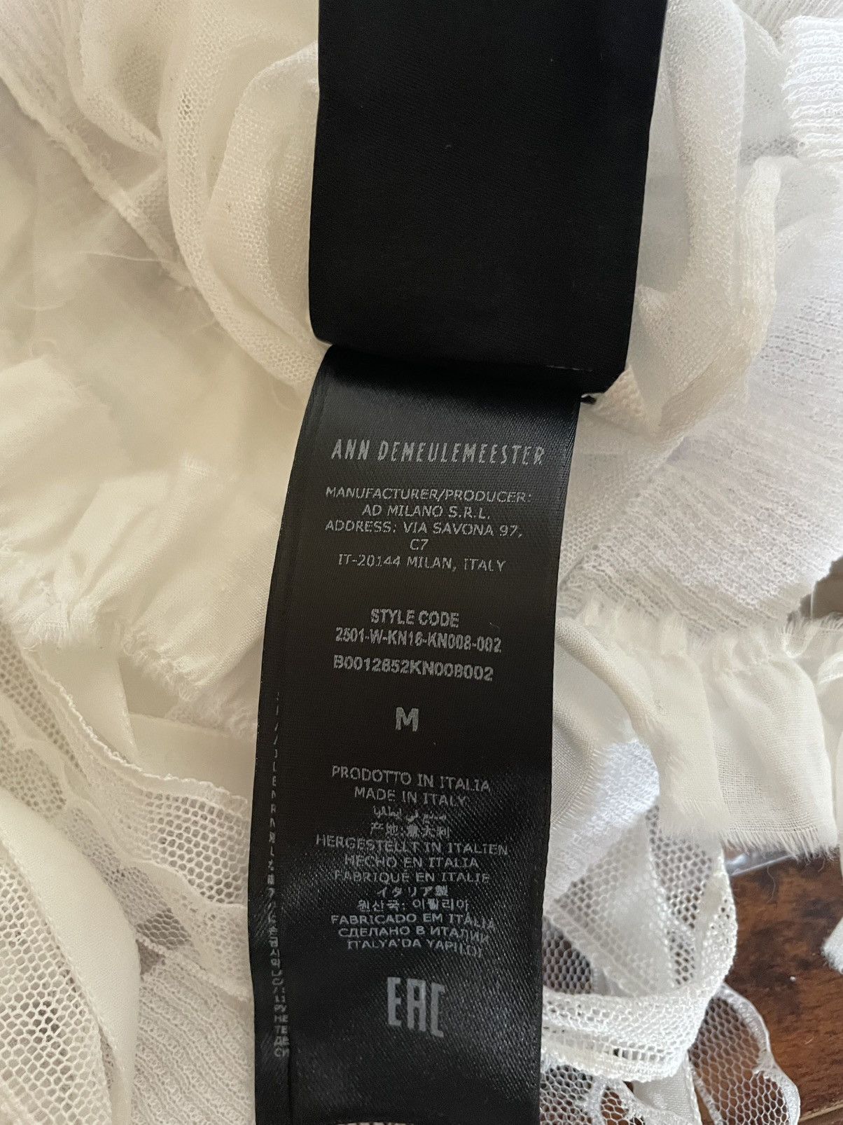 Ann Demeulemeester Ann Demeulemeester SS25 lace knit blouse Size M / US 6-8 / IT 42-44 - 4 Thumbnail