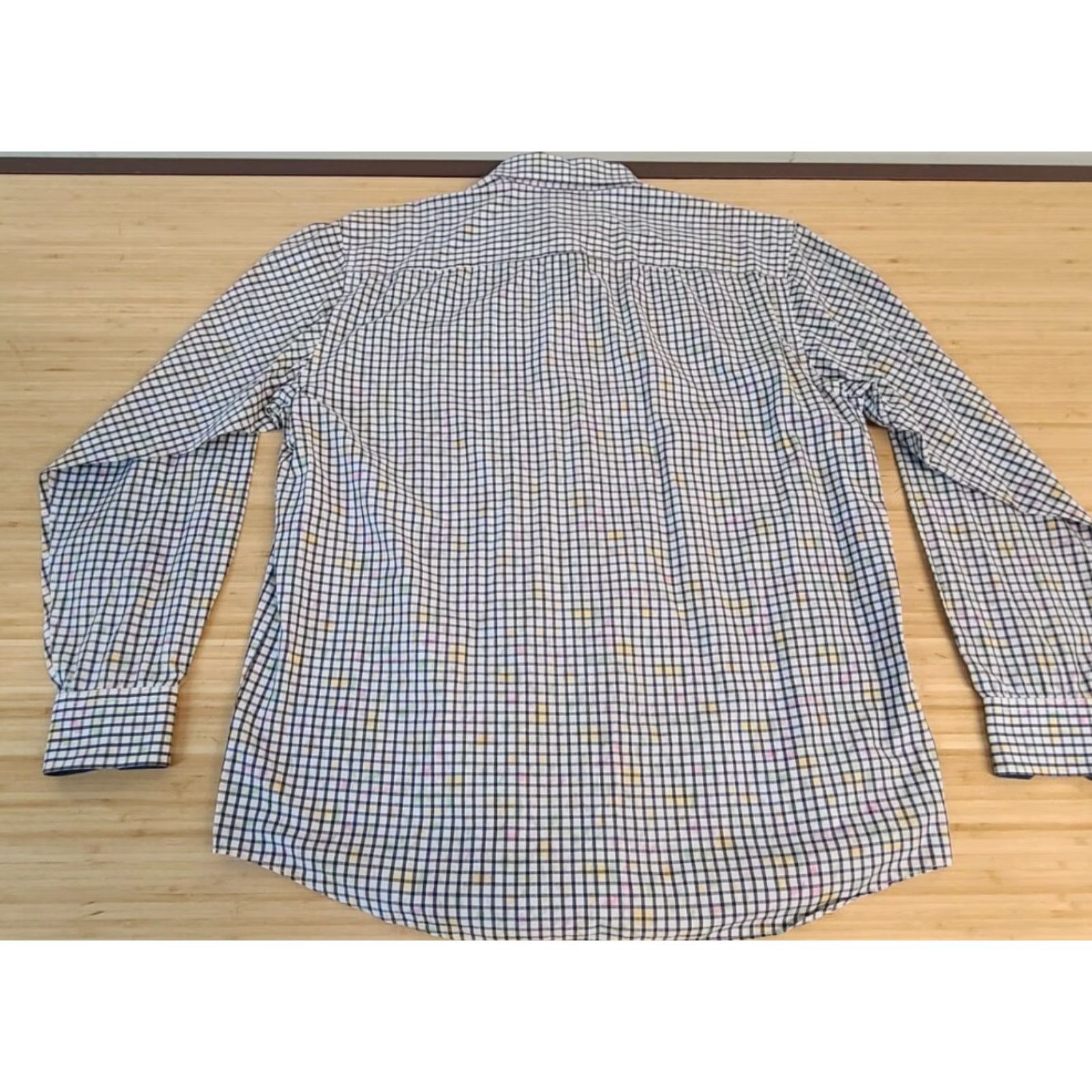 BUGATCHI BUGATCHI Button-Up Shirt Multicolor XL Men Long Sleeve Casual Dress Shirt Modern Striped Cotton Button Front Collared Classic Fit Size US XL / EU 56 / 4 - 5 Thumbnail