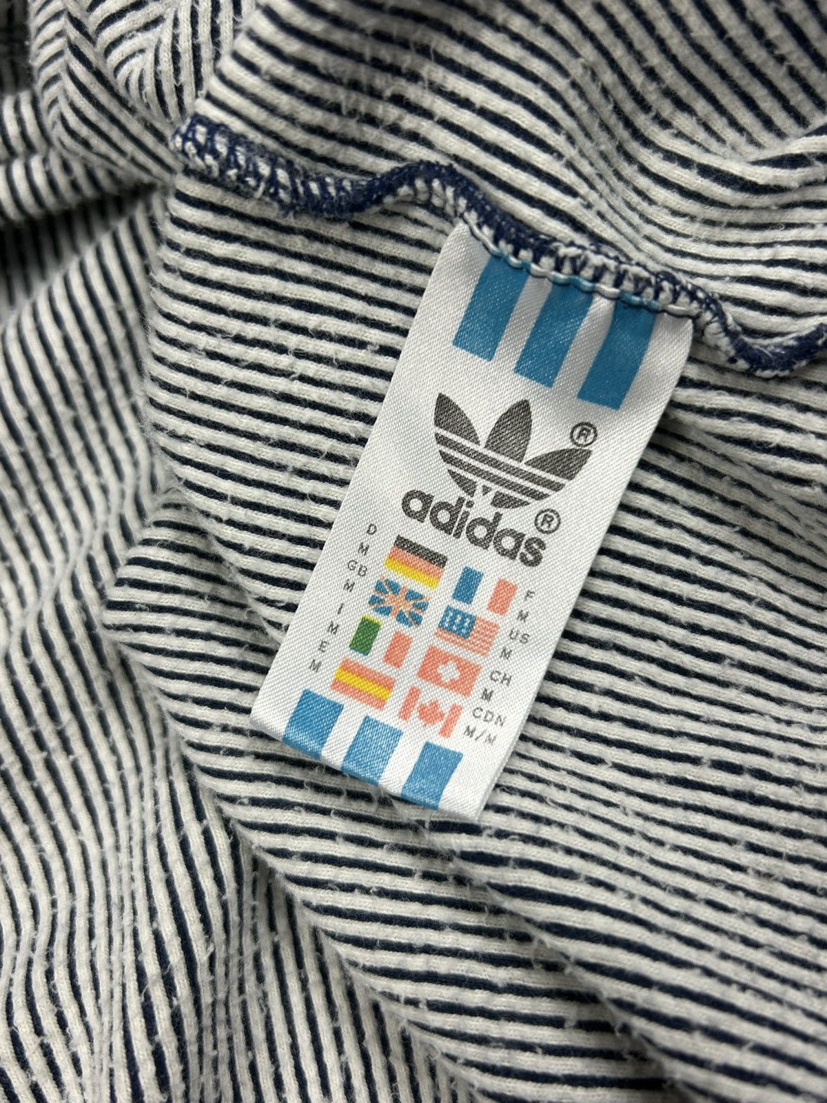 Adidas Vintage Adidas 90s Baggy Striped Hoodie 3/4 Sleeve Men’s M Size US M / EU 48-50 / 2 - 13 Thumbnail