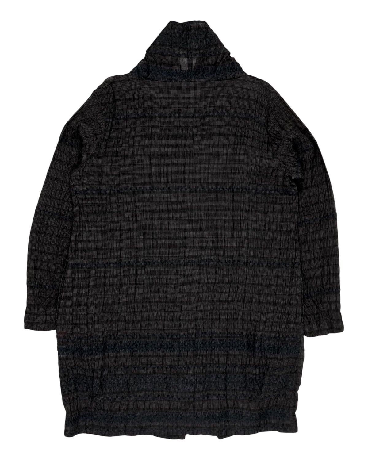 Issey Miyake 2000s HaaT by Issey Miyake Pattern Wrinkled Jacket Size M / US 6-8 / IT 42-44 - 4 Thumbnail