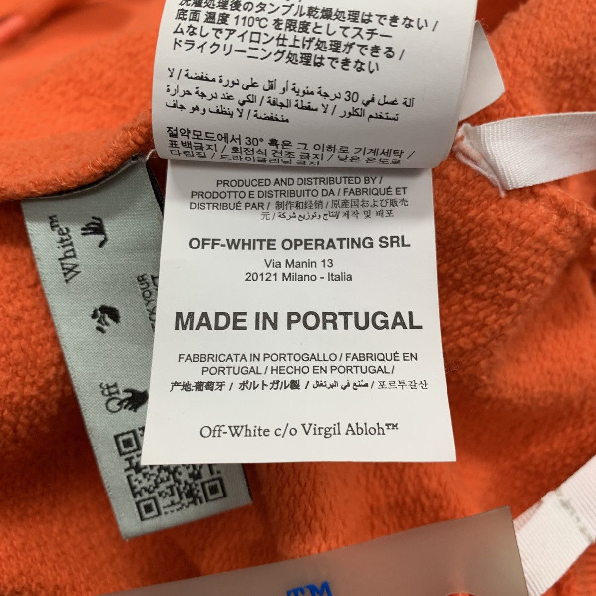 Off-White Off White Medium Hoodie Stencil Arrows Orange Hoodie Virgil Size US M / EU 48-50 / 2 - 11 Thumbnail