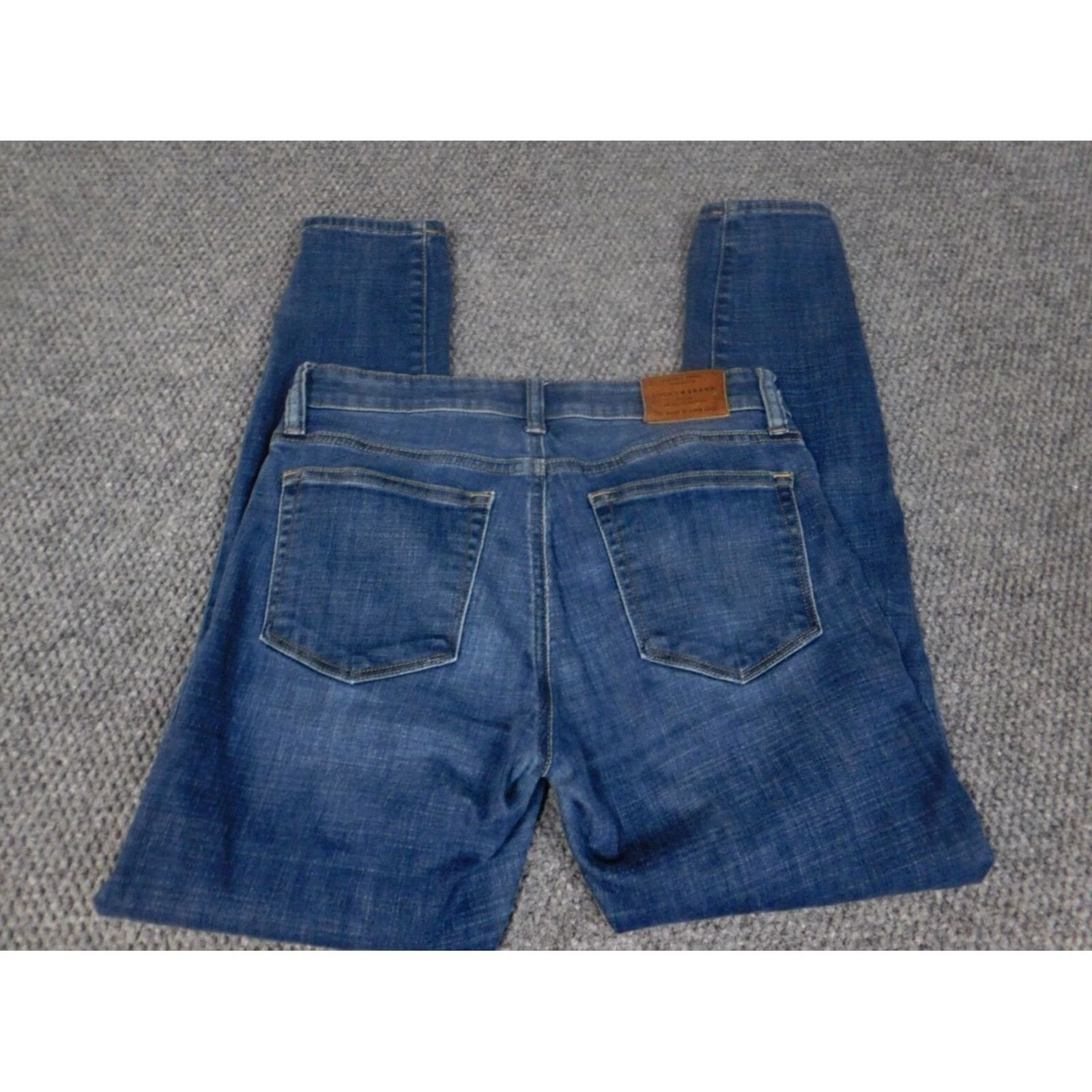 Lucky Brand Lucky Brand Jeans Womens 4 Blue Skinny Ava Denim Stretch Classic Regular Inseam 28in Zipper Button Fly Womens Jeans Size 27" / US 4 / IT 40 - 5 Thumbnail