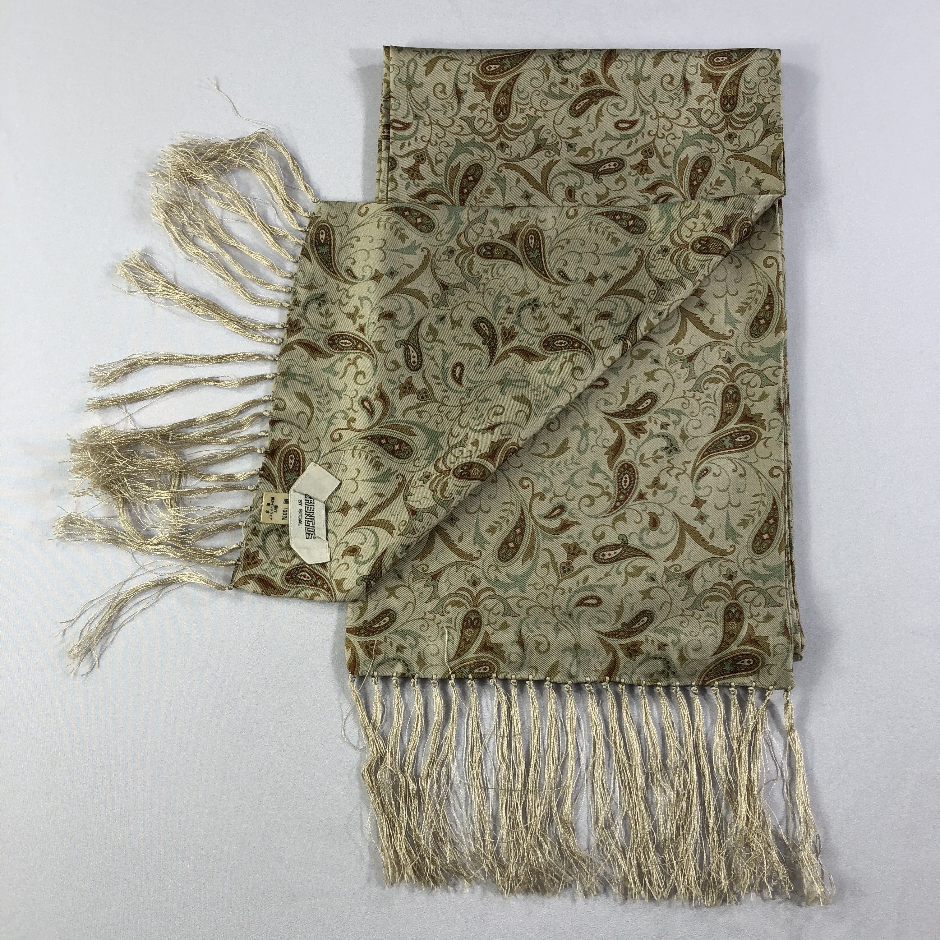 Vintage Vintage Merengue Silk Scarf Size ONE SIZE - 5 Thumbnail