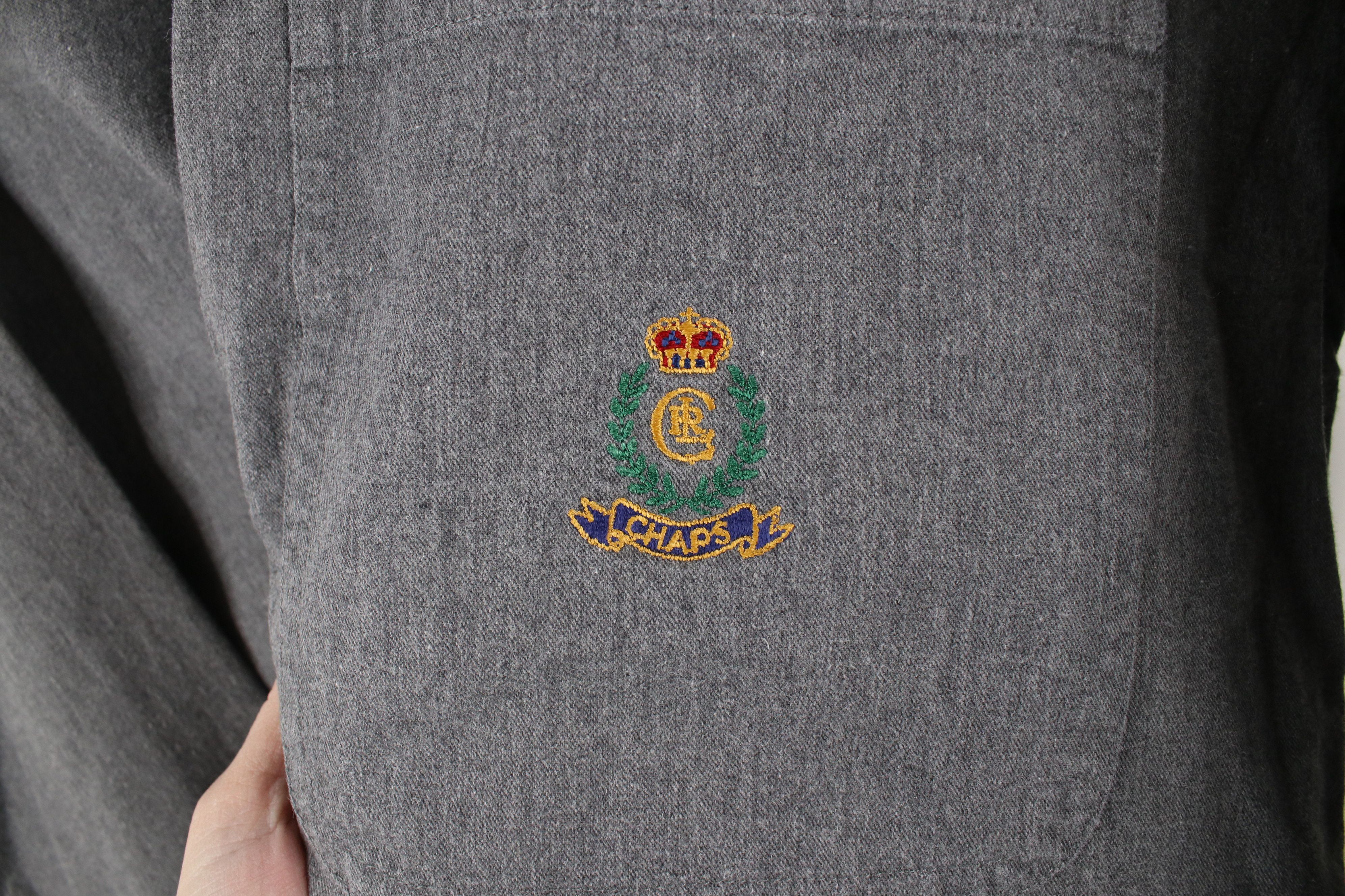 Ralph Lauren × Vintage Vintage 90s Chaps Ralph Lauren Spell Crest Button Down Shirt Size US M / EU 48-50 / 2 - 4 Thumbnail