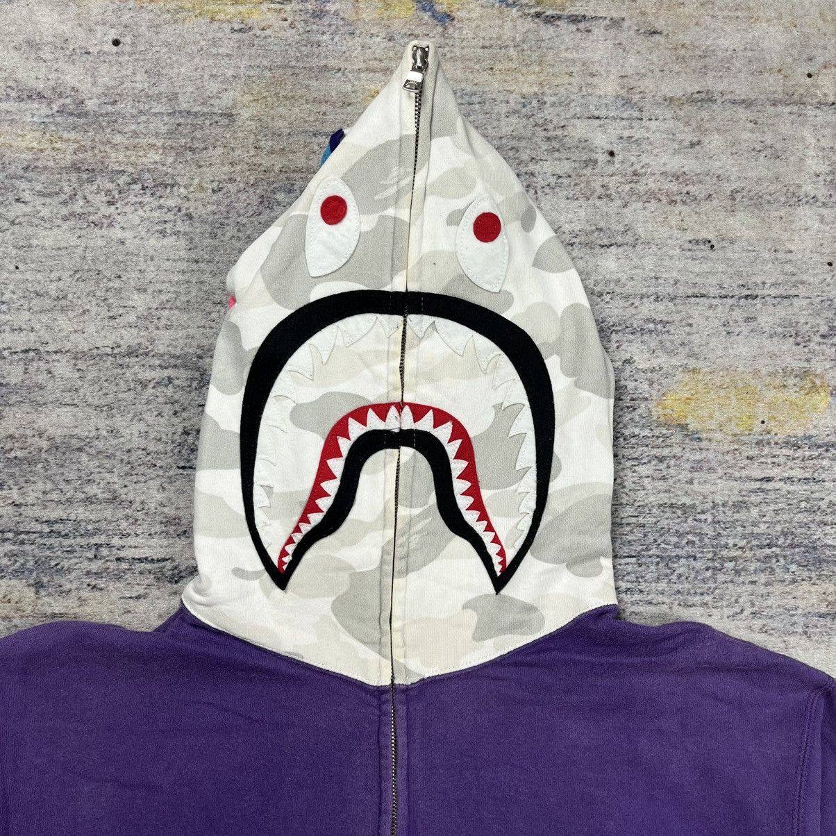 Bape Bape shark wgm full zip hoodie Size US M / EU 48-50 / 2 - 7 Thumbnail