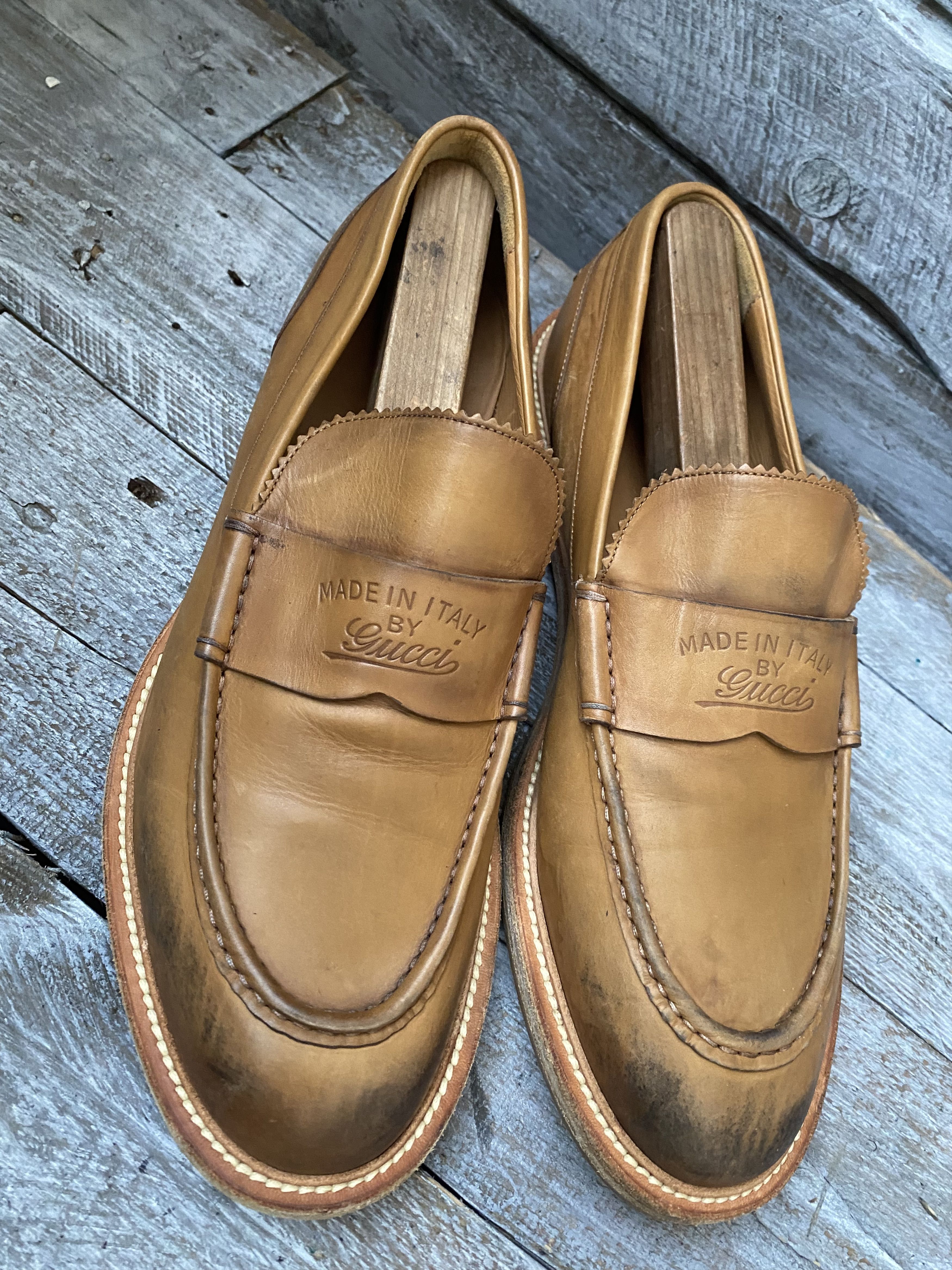 Gucci Gucci penny leather loafers uk 9 Size US 10 / EU 43 - 9 Thumbnail