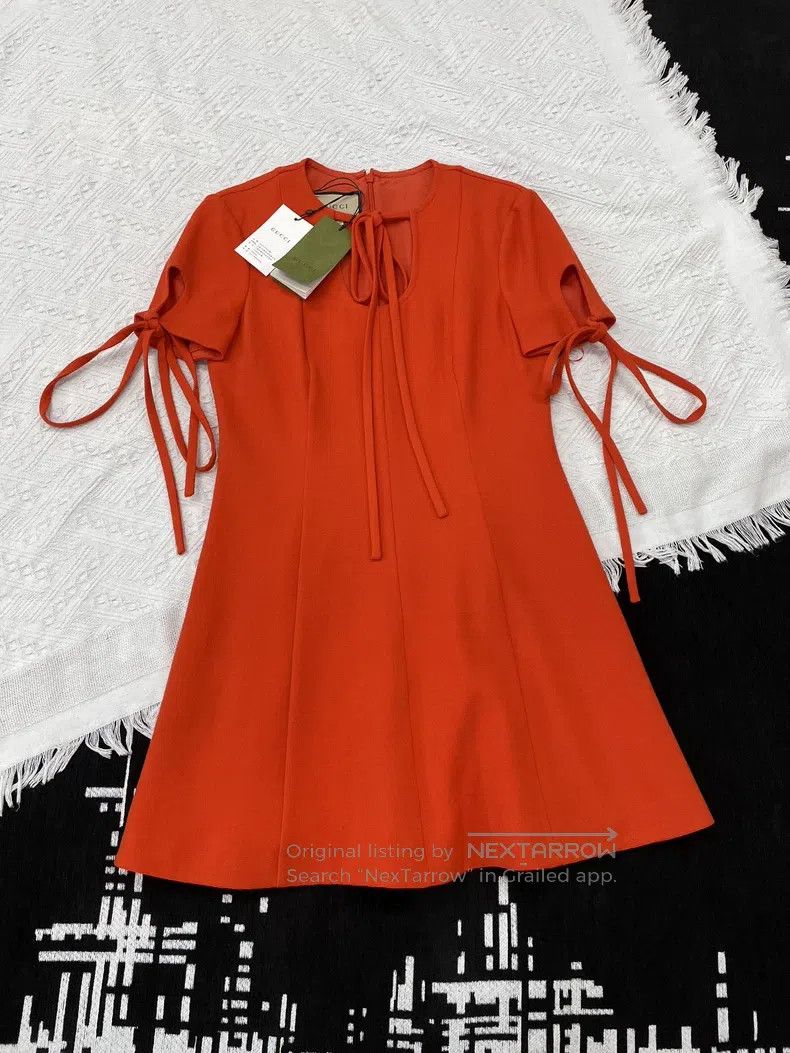 Gucci Gucci Dress with tie-ties Size S / US 4 / IT 40 - 1 Thumbnail