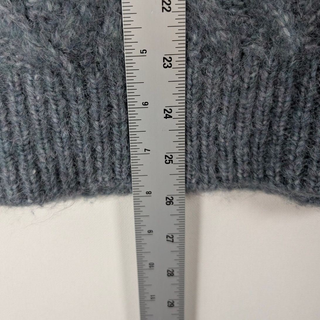 Unknown London Daily Drills Gray Crew Neck Cable Knit Gray Sweater Gray Size S / US 4 / IT 40 - 5 Thumbnail