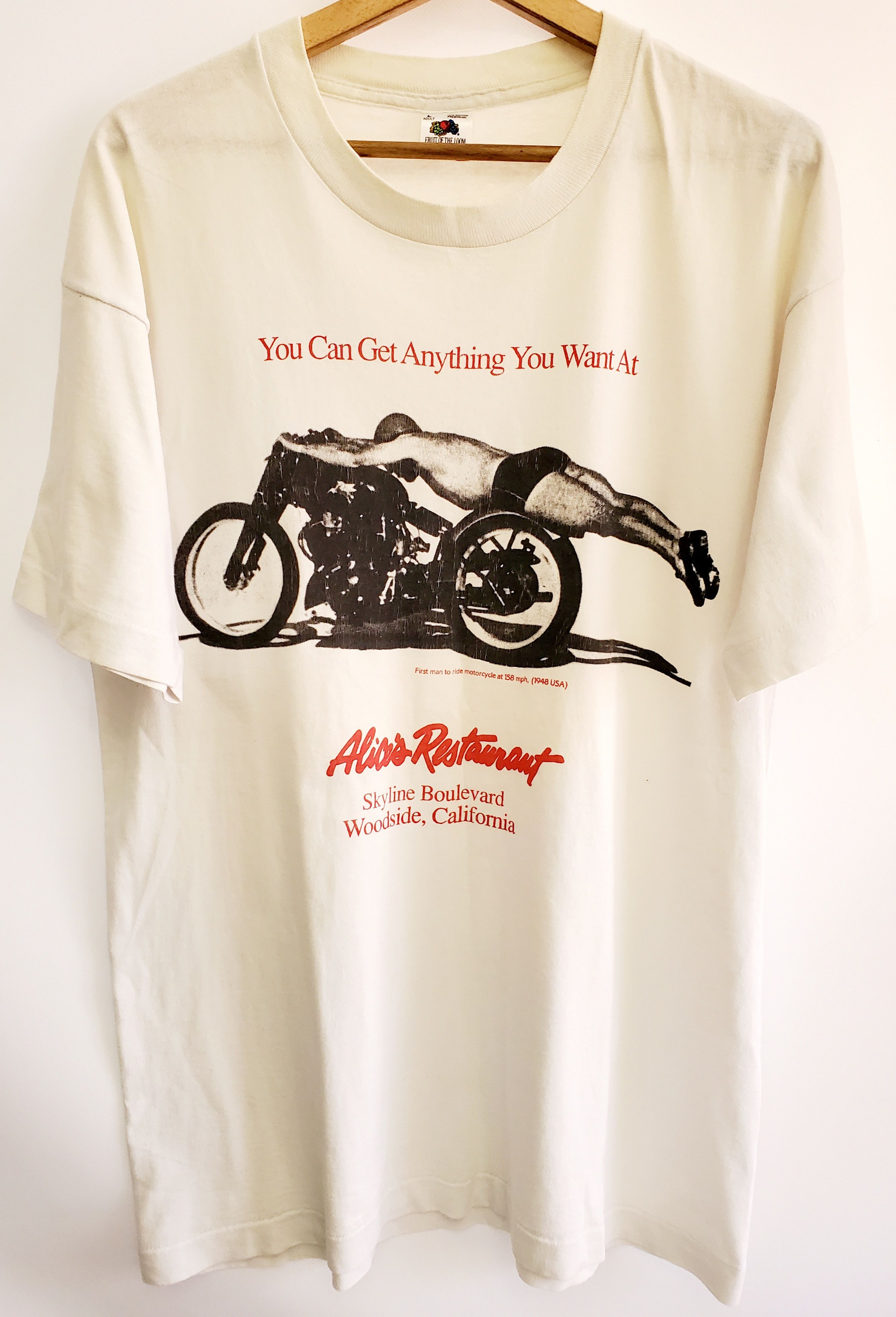 Japanese Brand × Vintage 80s VTG ALICE'S RESTAURANT BIKER BAR STEVE MCQUEEN L Size US L / EU 52-54 / 3 - 1 Thumbnail