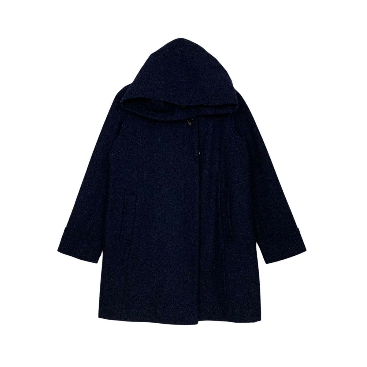 HARRIS TWEED Wool Hooded Coat Jacket #2694-C121