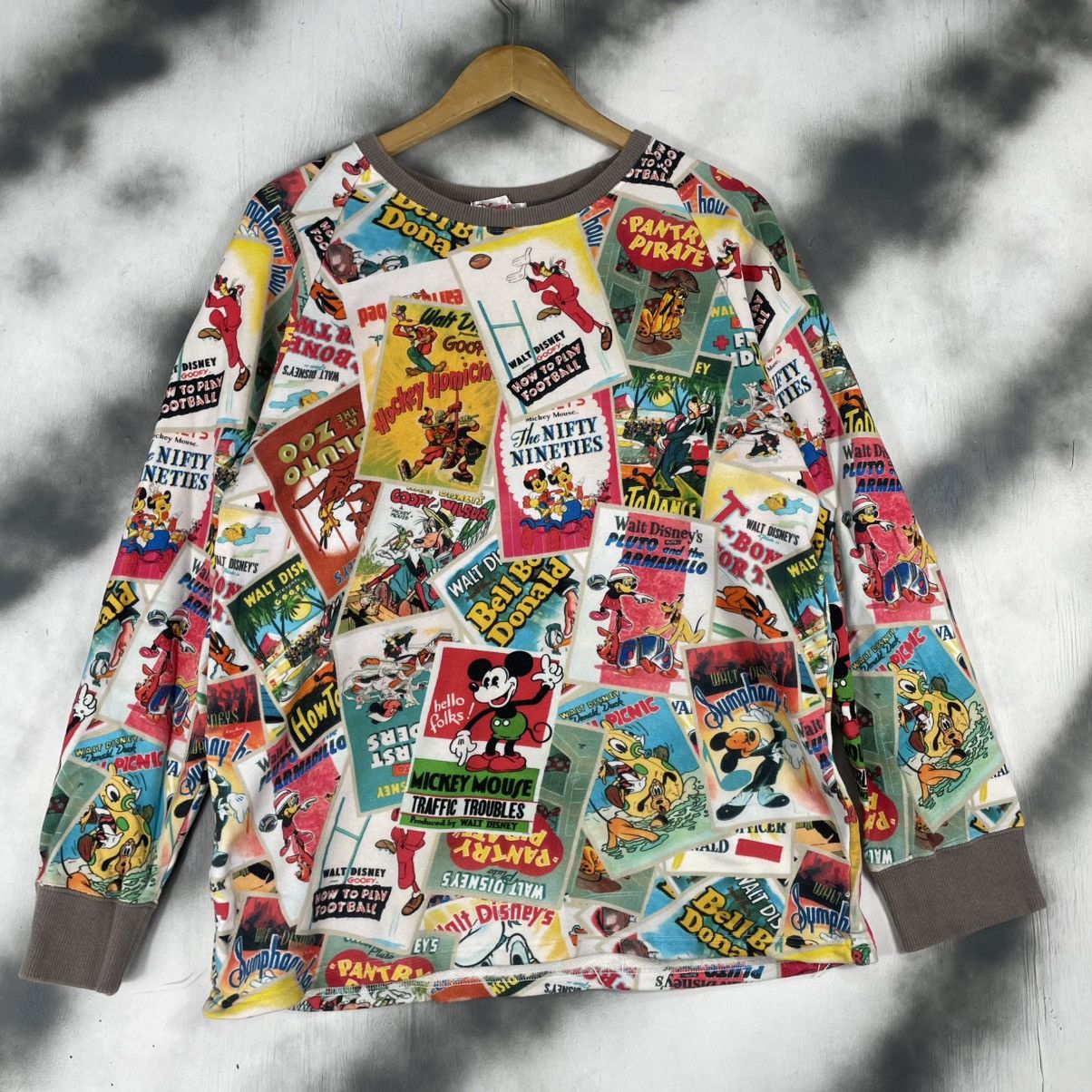 Mickey Mouse Vintage Mickey Mouse All over Print Sweater Size US L / EU 52-54 / 3 - 1 Thumbnail