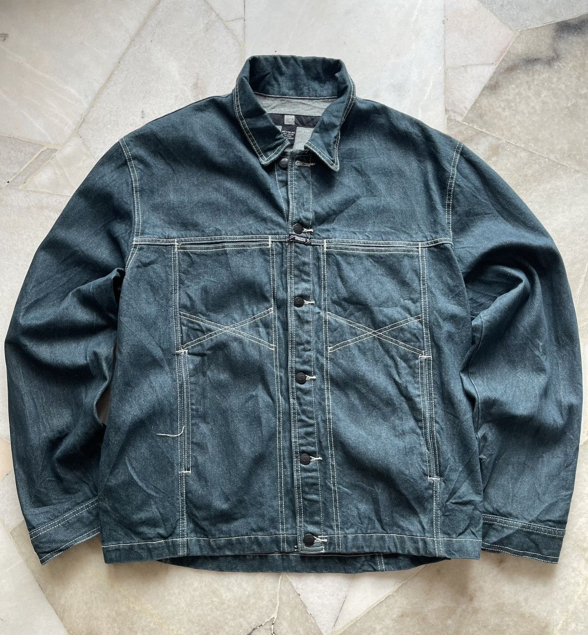 CLOSED × Marithe + Francois Girbaud 2000s Marithe Francois Girbaud Denim Jacket Size US XL / EU 56 / 4 - 1 Thumbnail