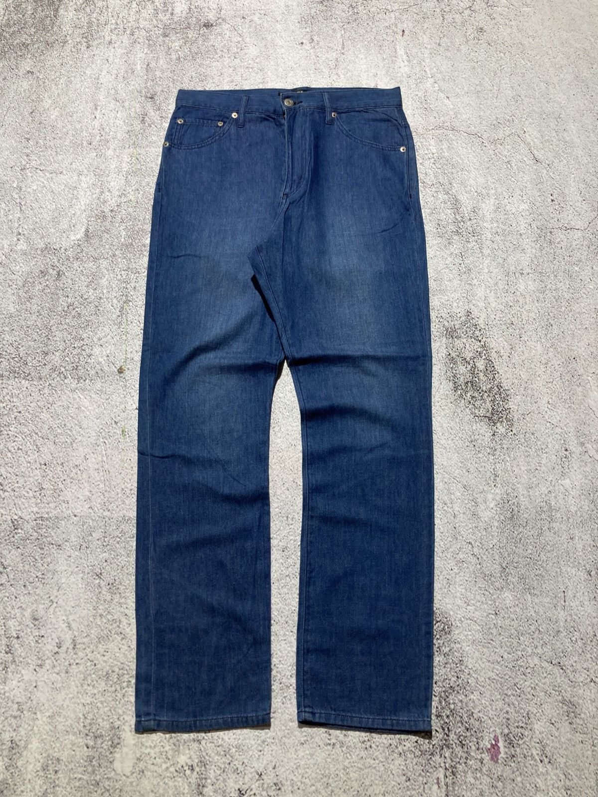 CABANE de ZUCCa Zucca by Issey Miyake Soft Denim Jeans Indigo Dye Pants Size US 31 - 8 Thumbnail