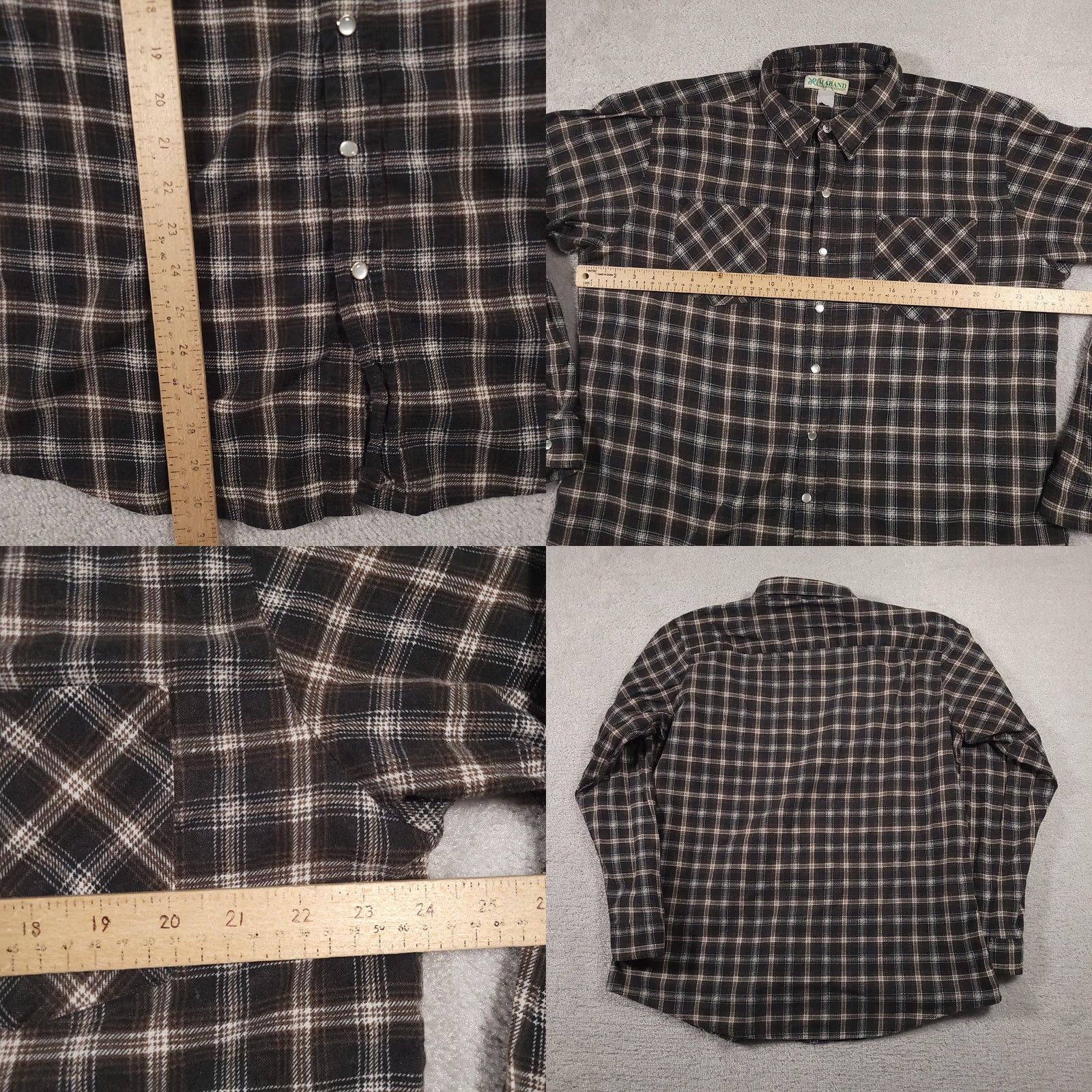 Haband VINTAGE Haband Shirt Mens Large Plaid Flannel Pearl Snap Western Vintage 90s Shirt Mens Large Plaid Flannel Pearl Snap Western Vintage 90s Size US L / EU 52-54 / 3 - 8 Thumbnail