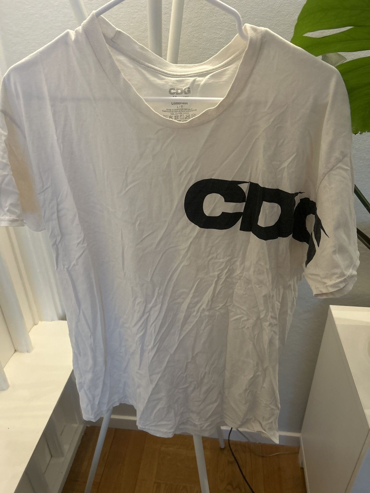 Comme des Garcons CDG hanes white tee Size US L / EU 52-54 / 3 - 2 Thumbnail