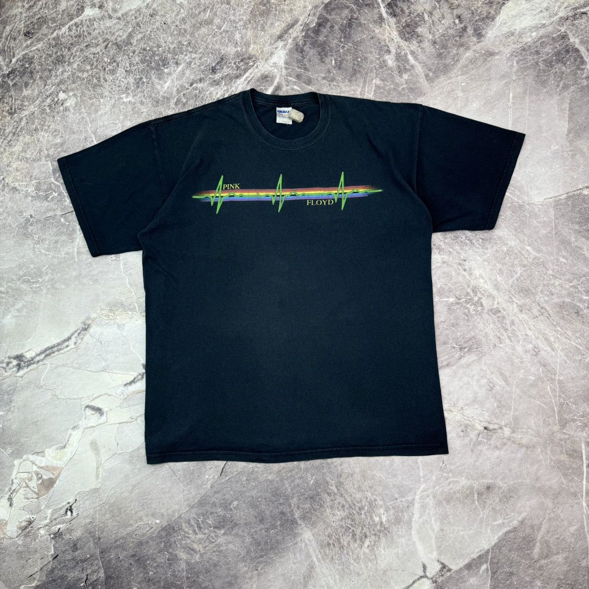 Band Tees × Pink Floyd × Vintage Vintage Pink Floyd Dark Side to the Moon Tour Black Band Tee Size US XL / EU 56 / 4 - 1 Thumbnail