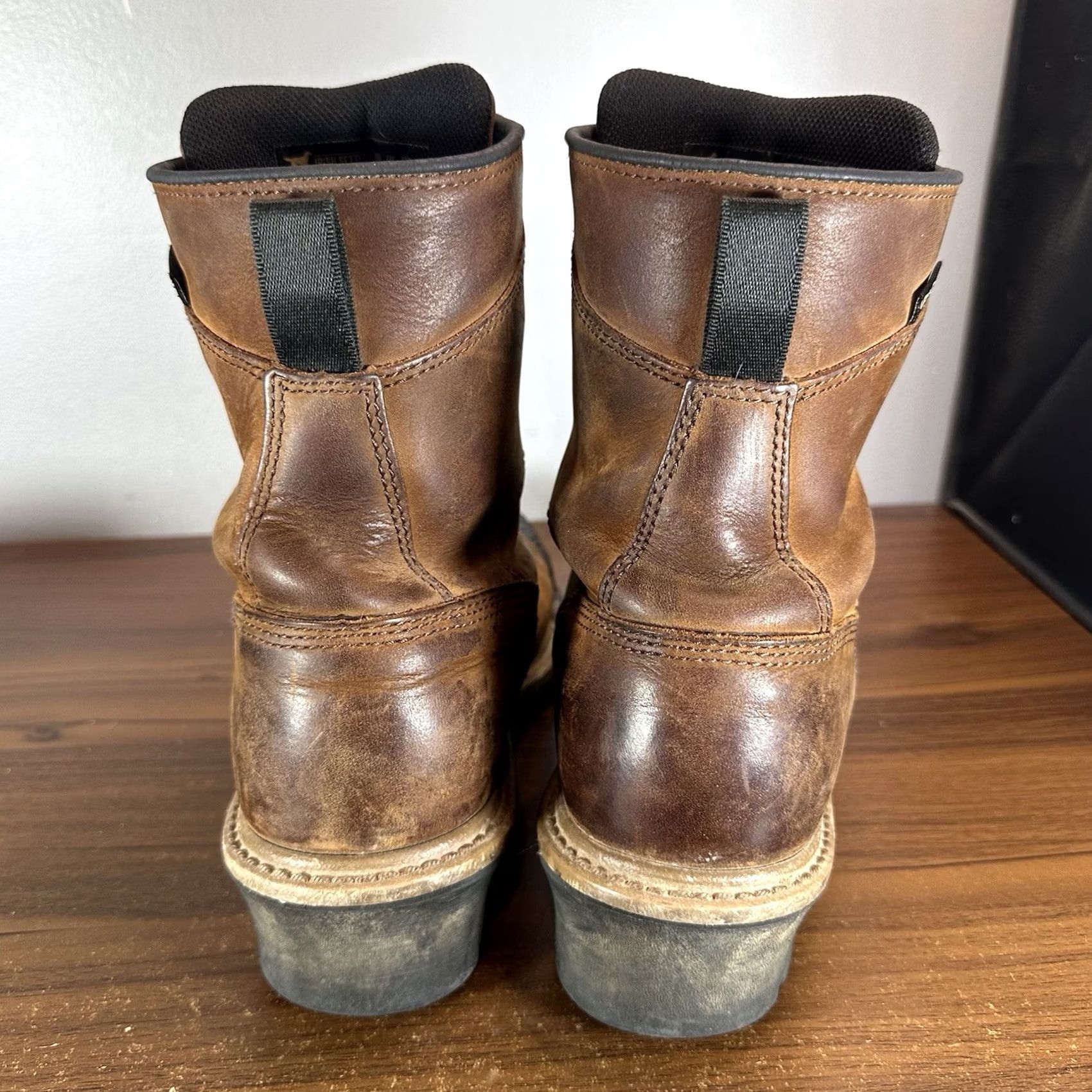 VINTAGE Red Wing Irish Setter Boots Mens 9 D Mesabi Safety 