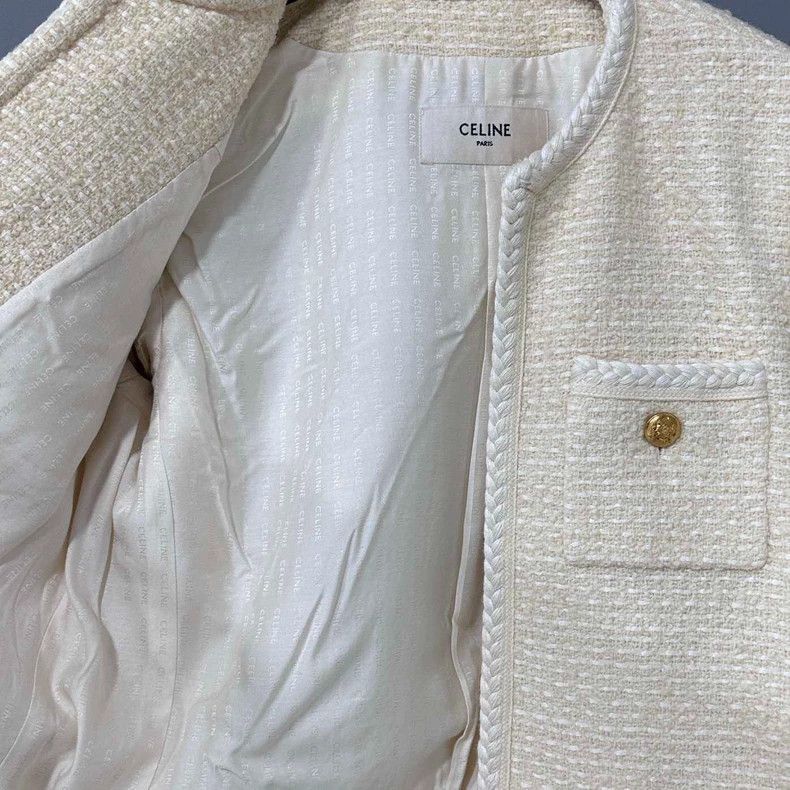 Celine Celine Full Print Wool Knit Double Label Jacket Size M / US 6-8 / IT 42-44 - 4 Thumbnail