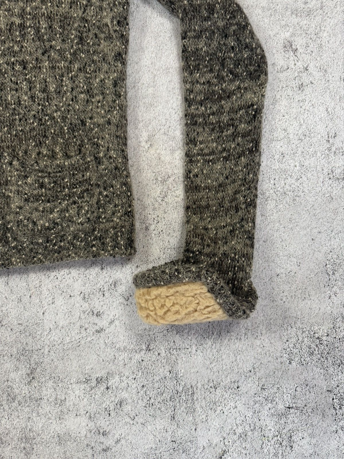 Prada Prada Charcoal Mohair Cardigan with Shearling Trim size 44 Size M / US 6-8 / IT 42-44 - 8 Thumbnail