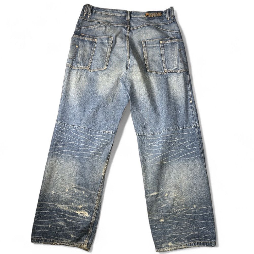 Phat Farm 🔥 Insane Y2K Baggy Denim Phat Farm Hip Hop Style Size US 38 / EU 54 - 2 Thumbnail