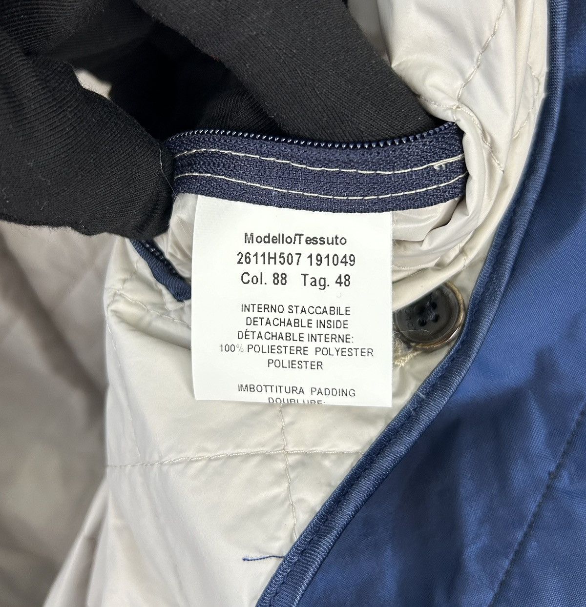 Paoloni Paoloni 2 in 1 Nylon Coat Detachable Quilted Lining Jacket Size US S / EU 44-46 / 1 - 14 Thumbnail