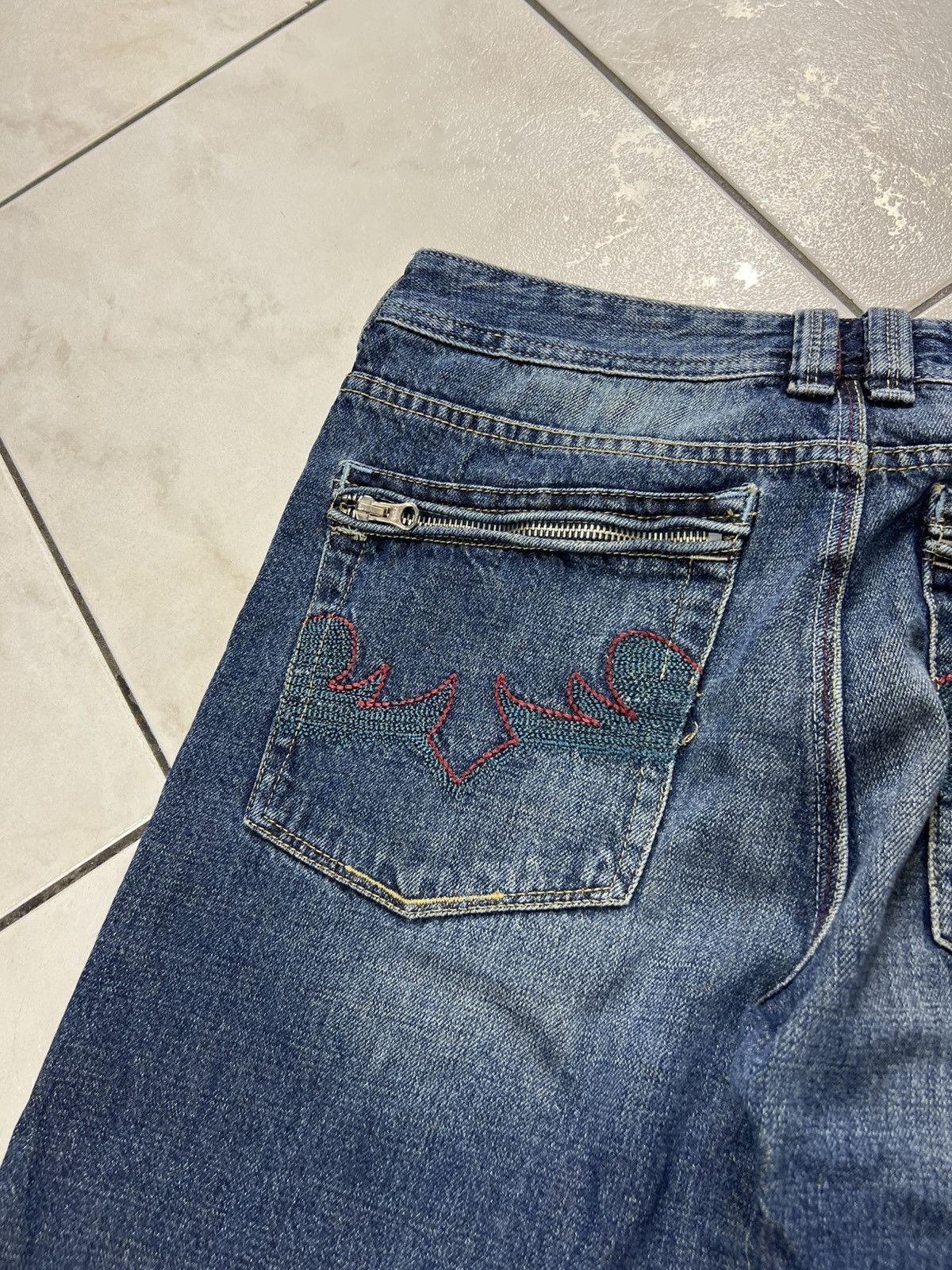 Diesel Vintage Diesel Fetzip y2k distressed denim zip jeans tribal Size US 30 / EU 46 - 12 Thumbnail