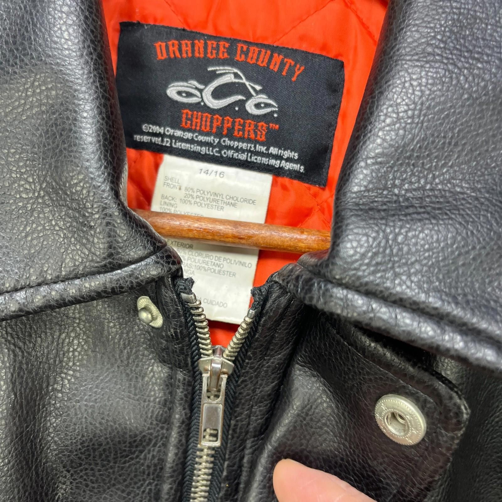 Other Vintage Orange County Choppers Y2K Leather Jacket Small Size US S / EU 44-46 / 1 - 4 Thumbnail