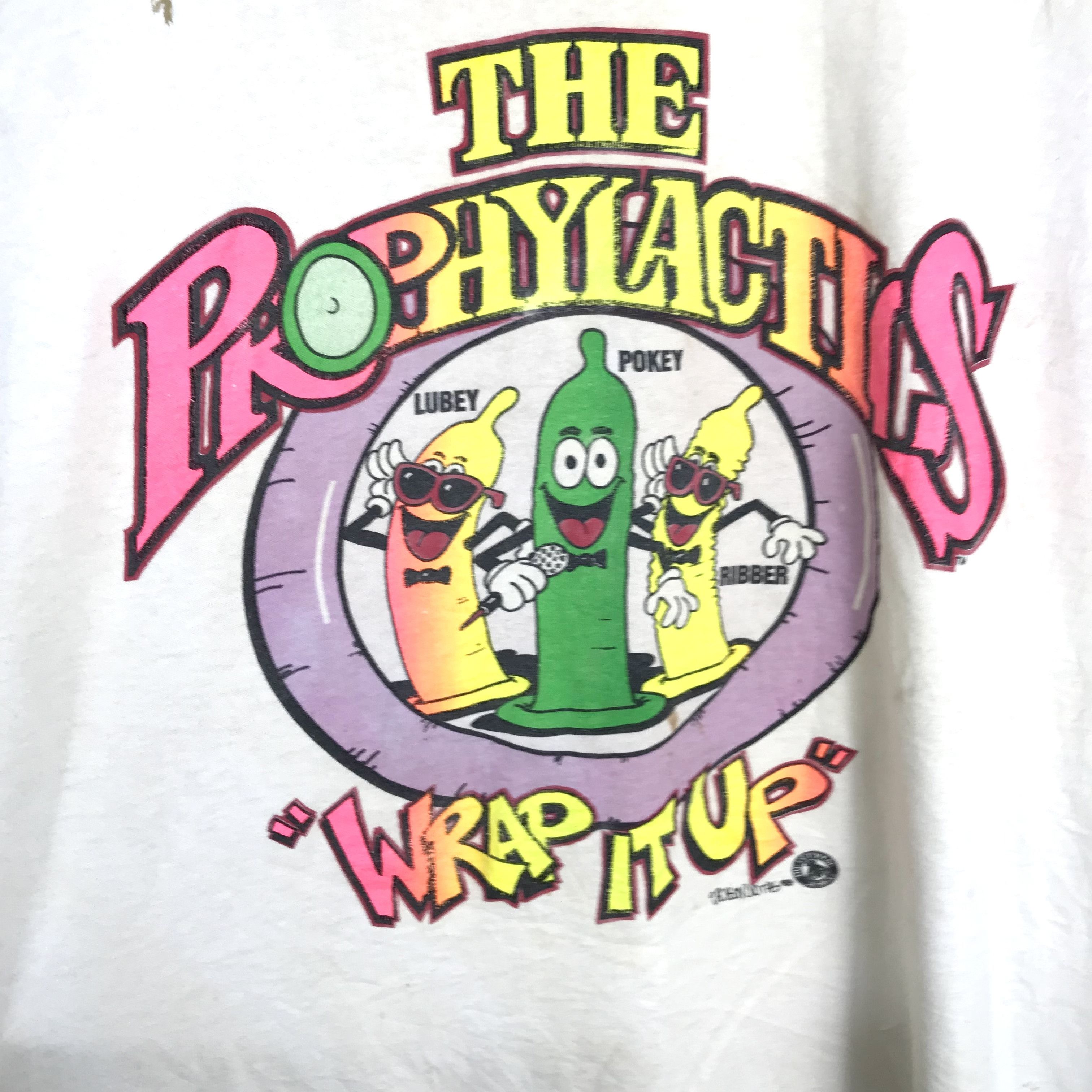 Vintage Vintage 1988 Capt Condom “Wrap That Rascal” Tee Single Size US XL / EU 56 / 4 - 4 Thumbnail