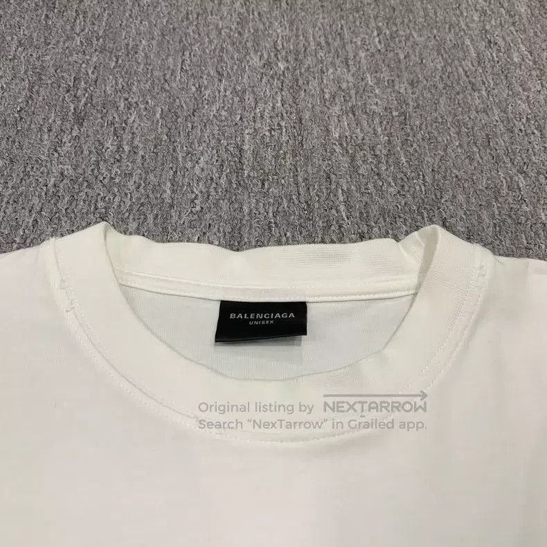 Balenciaga Balenciaga White Destroyed Letter Logo Short Sleeve Size US XS / EU 42 / 0 - 5 Thumbnail