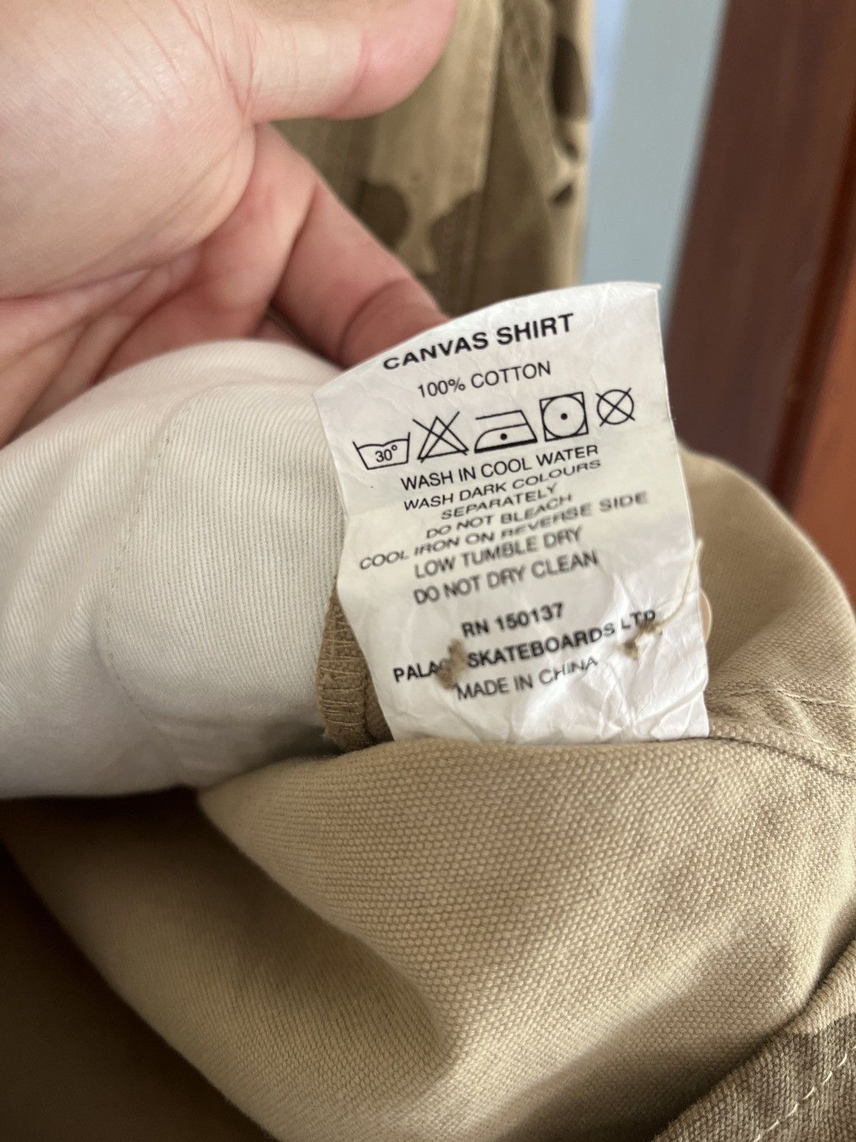 Palace Palace camo canvas shirt Size US L / EU 52-54 / 3 - 3 Thumbnail