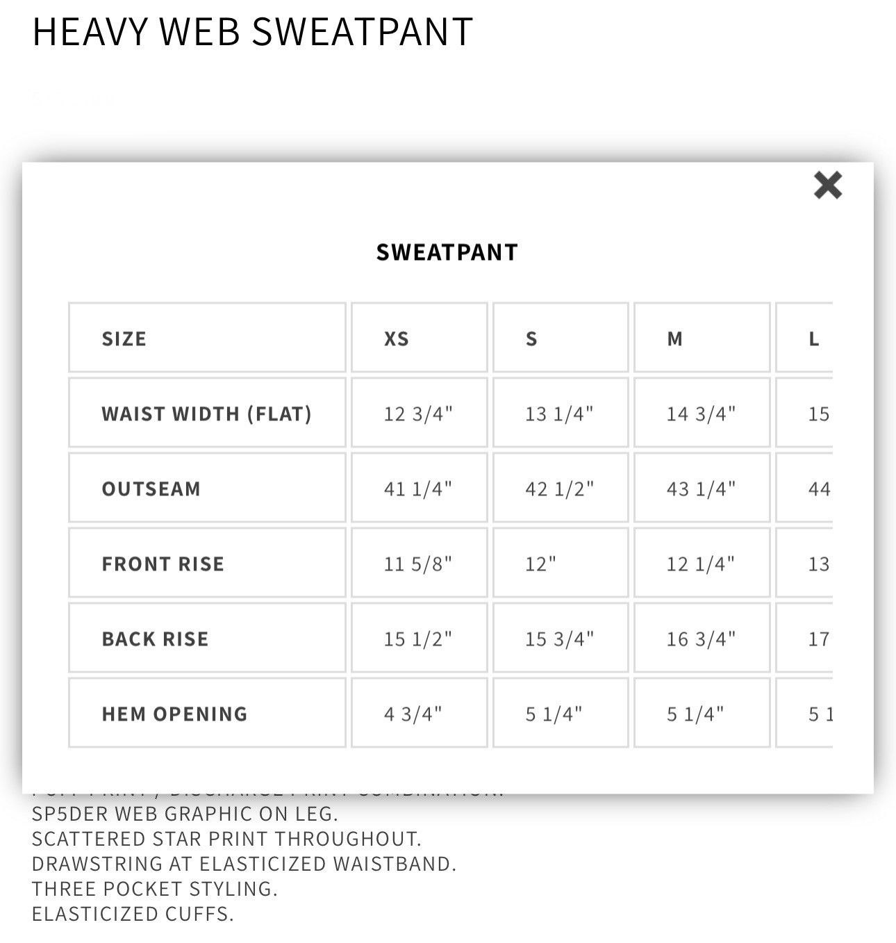Sp5der SP5DER Heavy Web Sweatpants Size US 31 - 14 Thumbnail