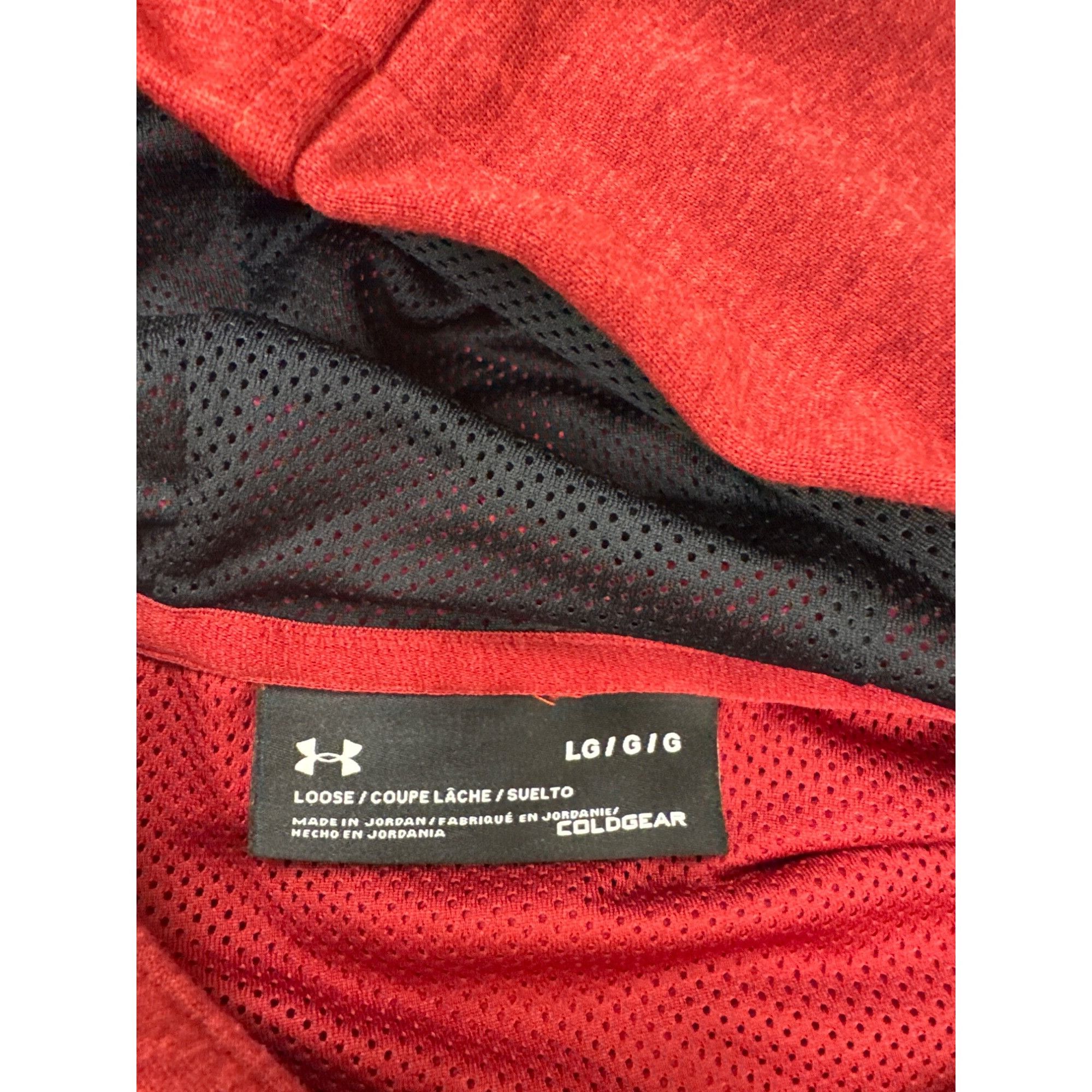 Under Armour Underarmour Cold Gear Mens red hoodie sweater size L SKU 742 Size US L / EU 52-54 / 3 - 6 Thumbnail