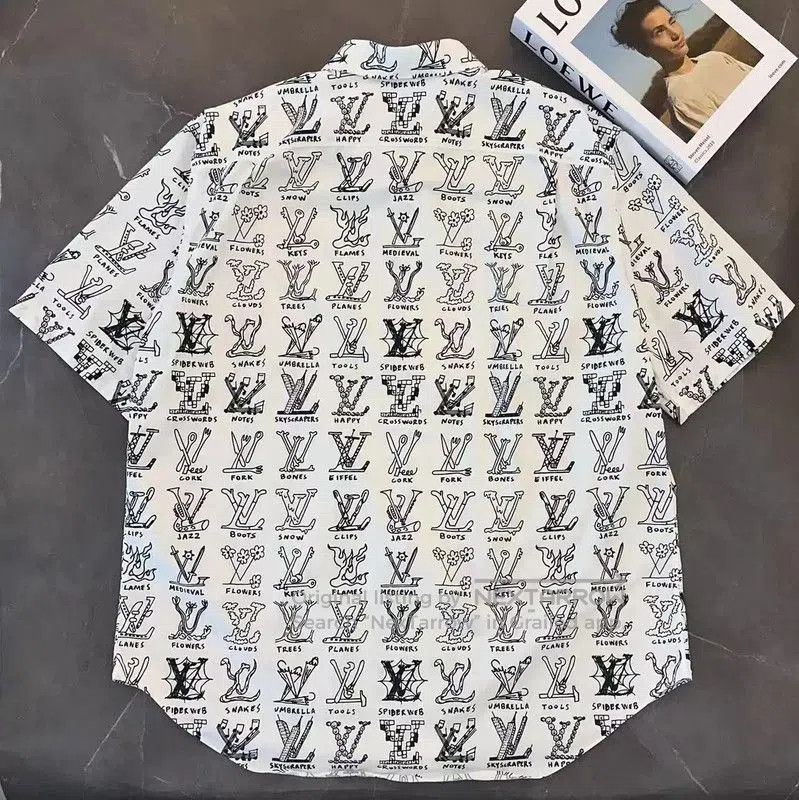 Louis Vuitton Louis Vuitton Summer White Cotton Short Sleeve Shirt . Size US XXL / EU 58 / 5 - 2 Thumbnail