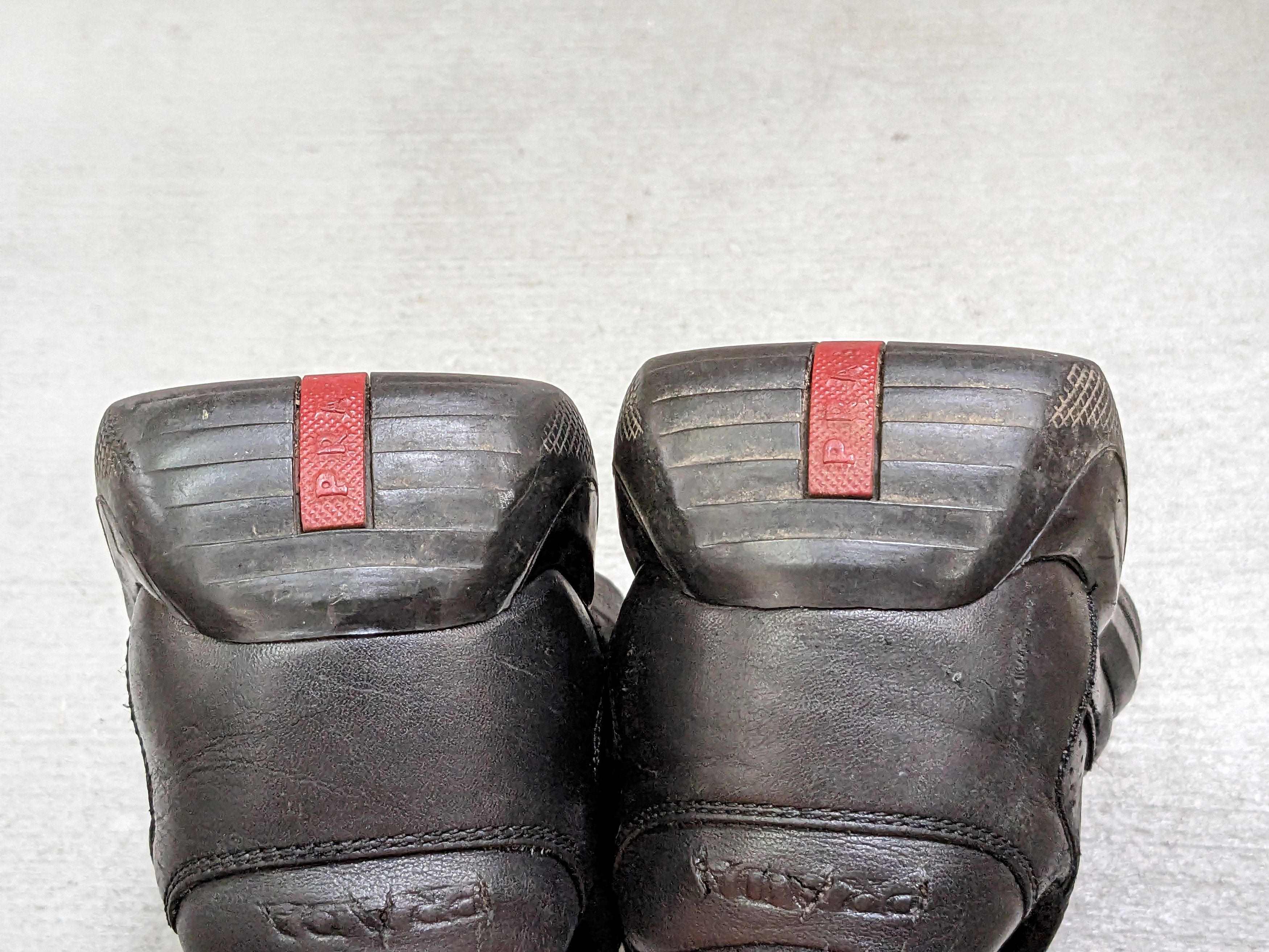 Prada Prada America's Cup Size 9.5 Black Red Leather Low Tops Size US 9.5 / EU 42-43 - 15 Thumbnail