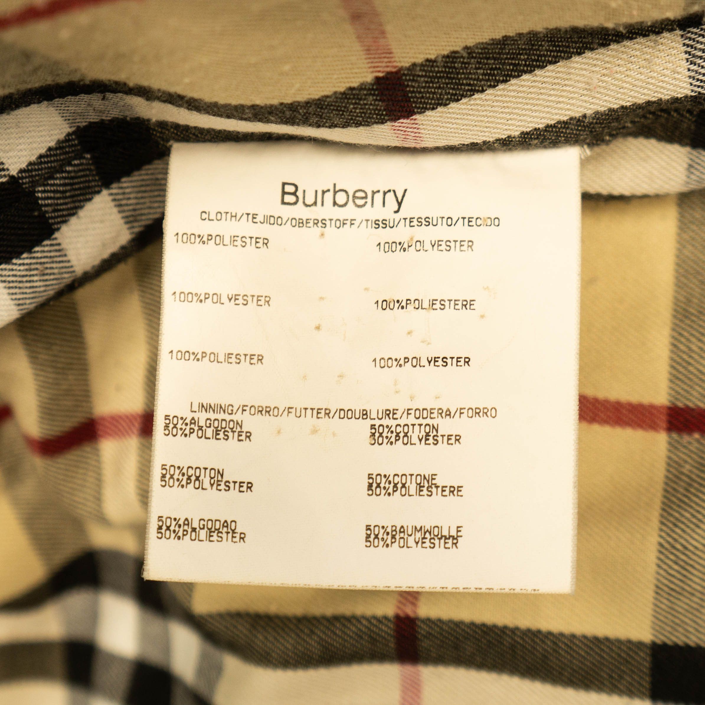 Burberry BURBERRY Check Quilted Coat Jacket Cream Beige Vintage 90s Size US L / EU 52-54 / 3 - 10 Thumbnail
