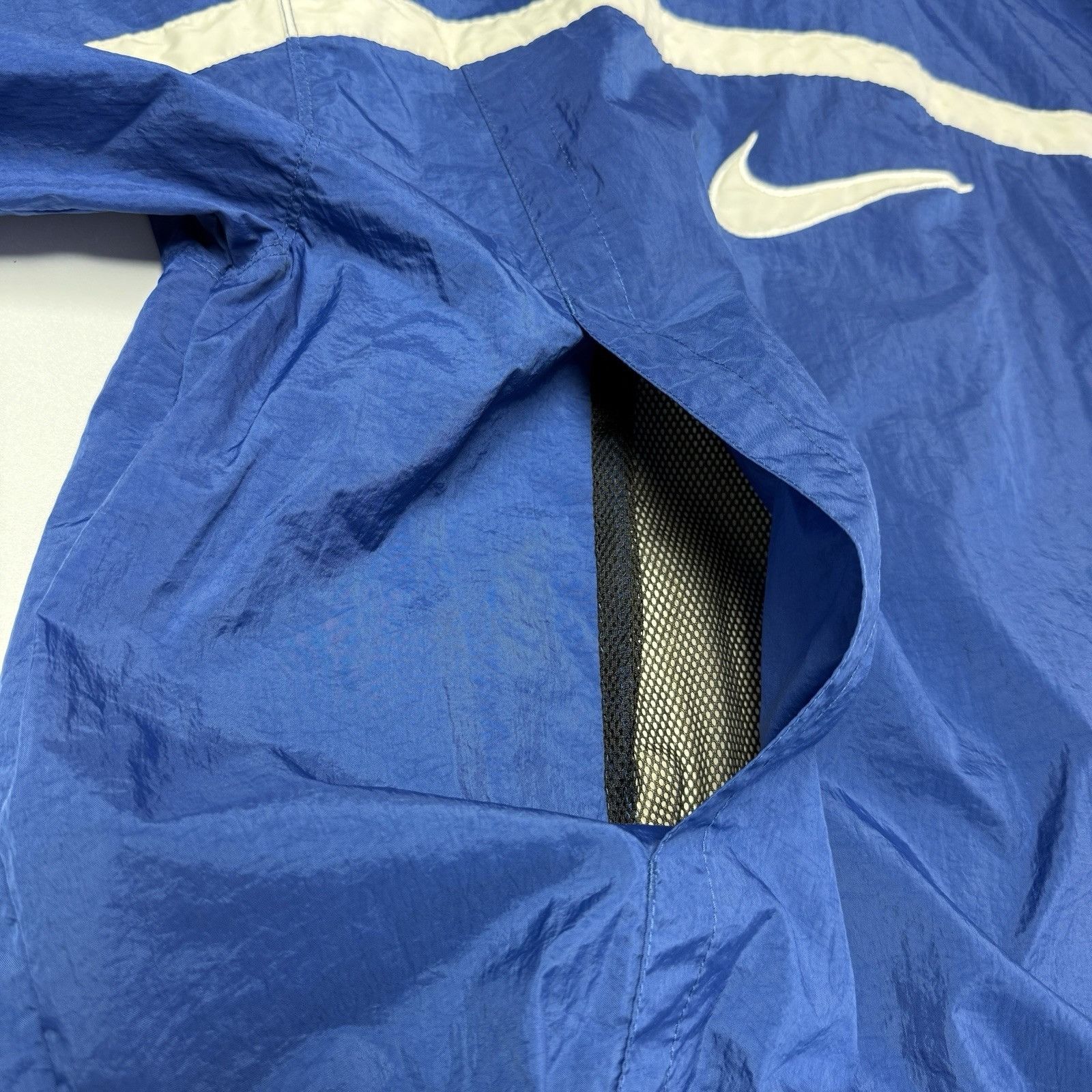 Nike Vintage 90s Nike Windbreaker Jacket Mens Large Blue Full Zip Size US L / EU 52-54 / 3 - 8 Thumbnail